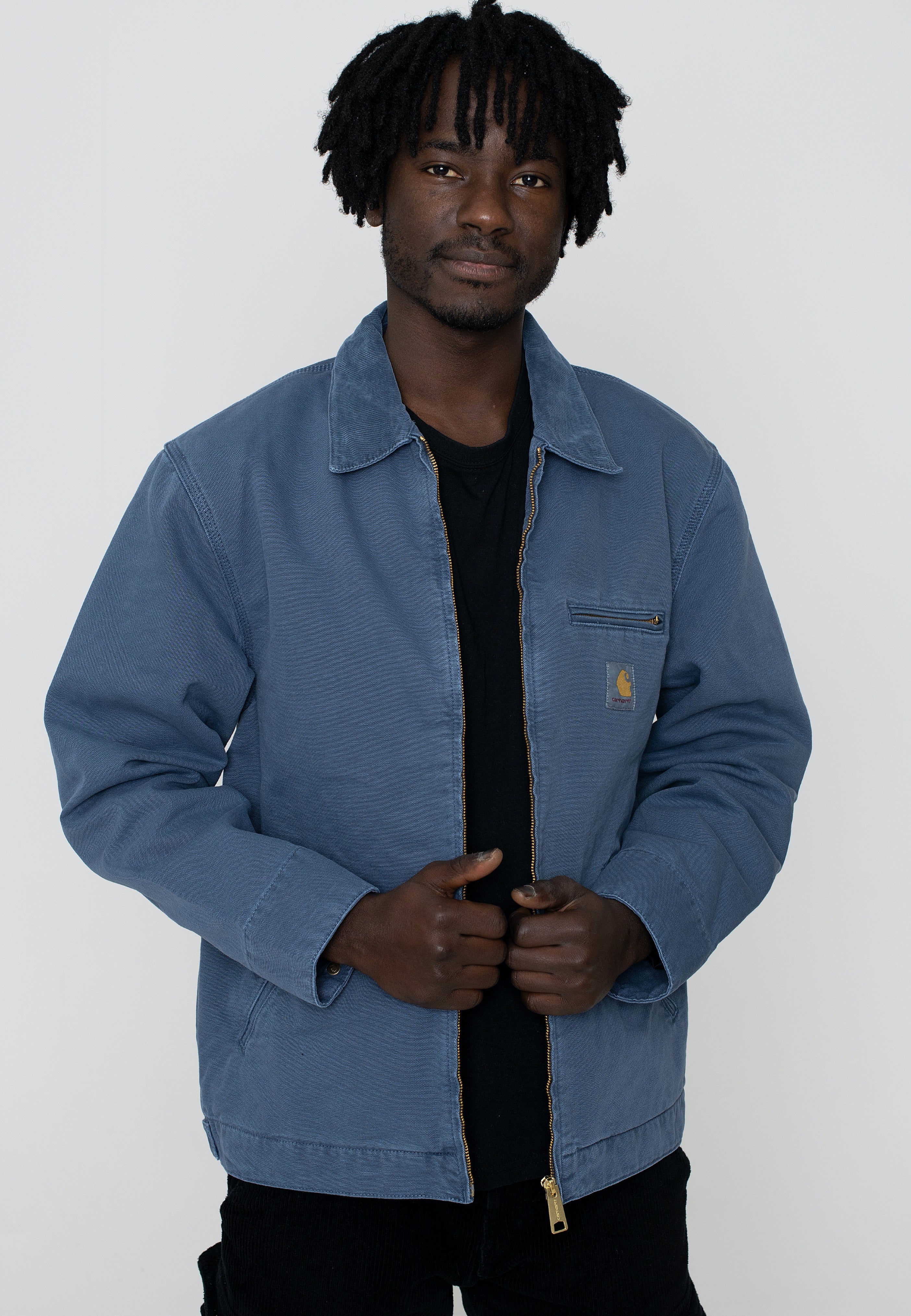 Carhartt WIP - Detroit Faded Storm Blue/Storm Blue - Jacket | Men-Image