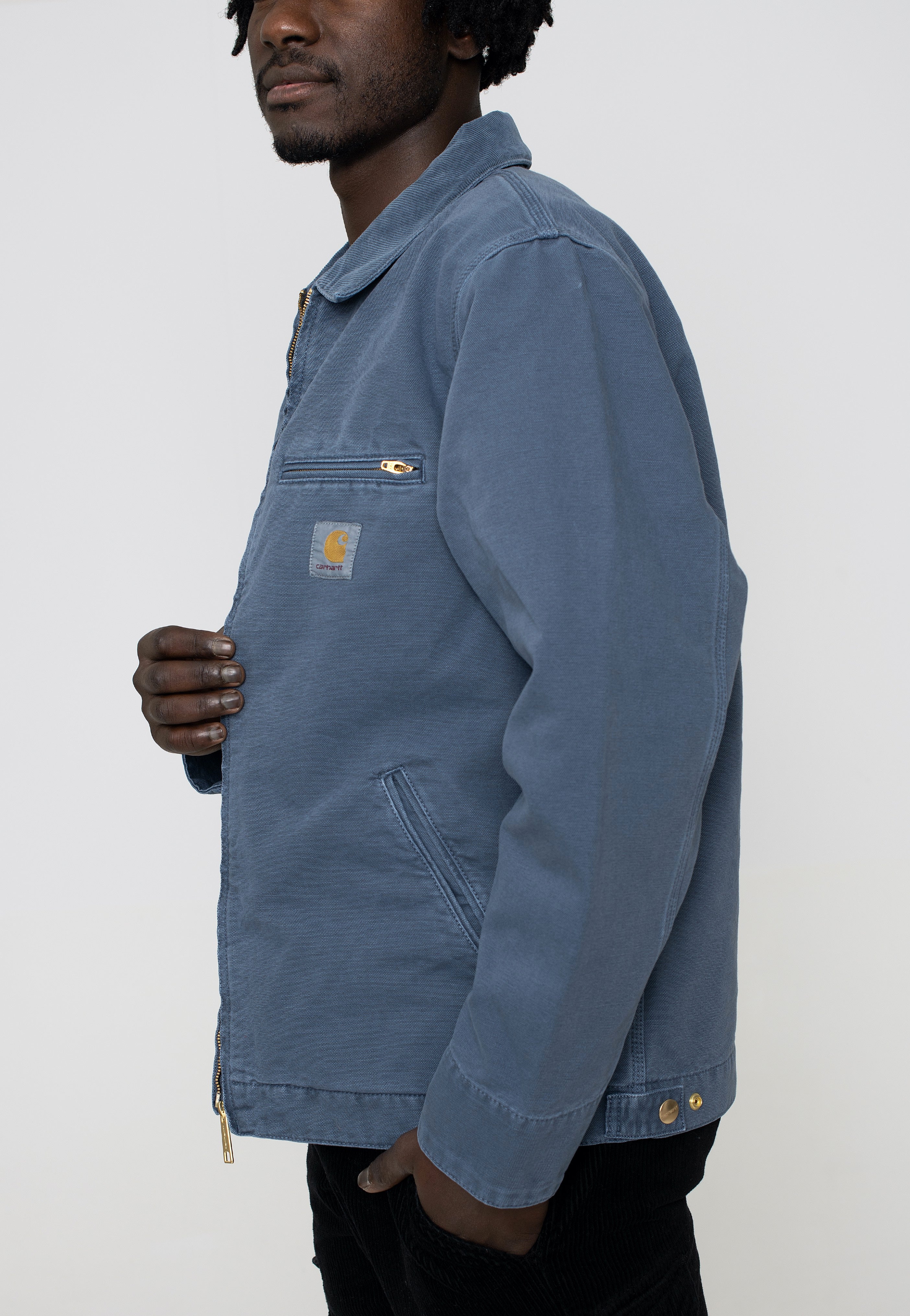 Carhartt WIP - Detroit Faded Storm Blue/Storm Blue - Jacket | Men-Image