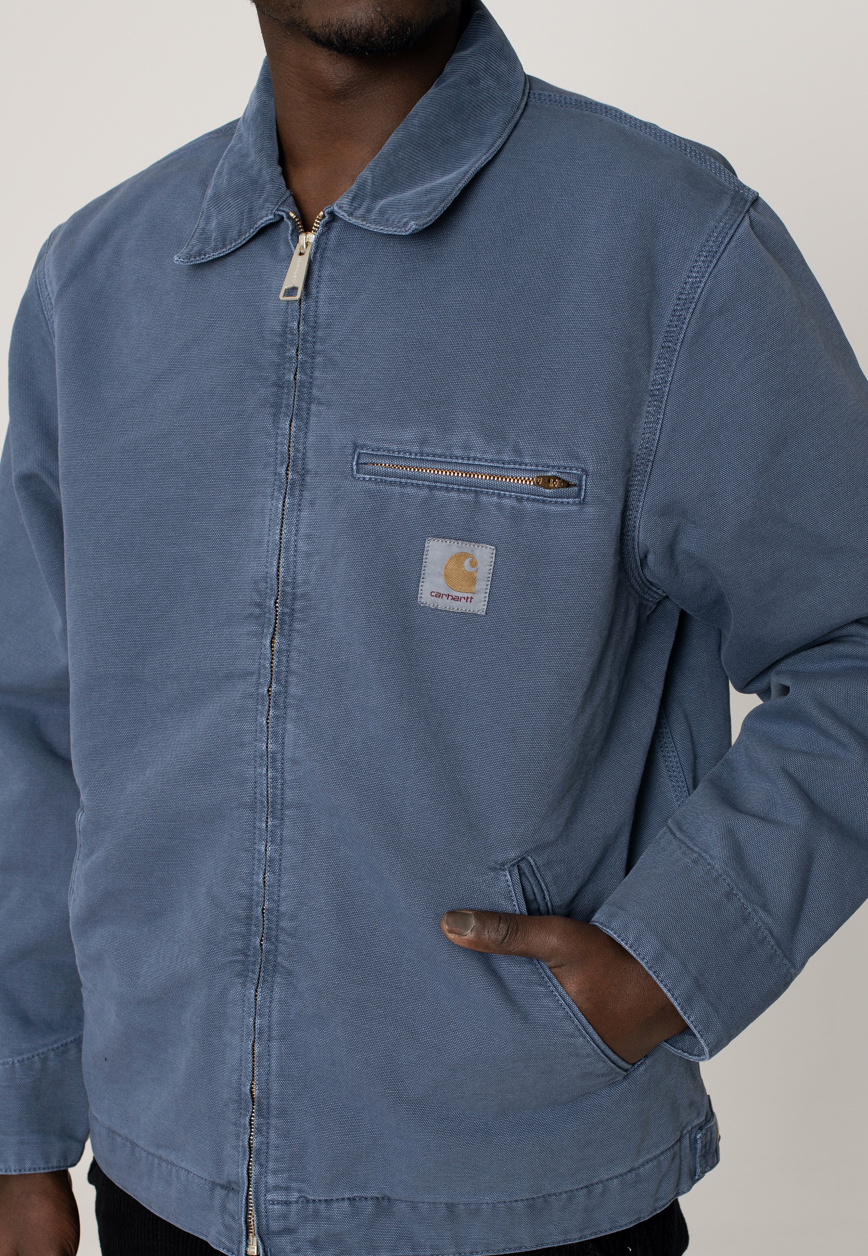 Carhartt WIP - Detroit Faded Storm Blue/Storm Blue - Jacket | Men-Image