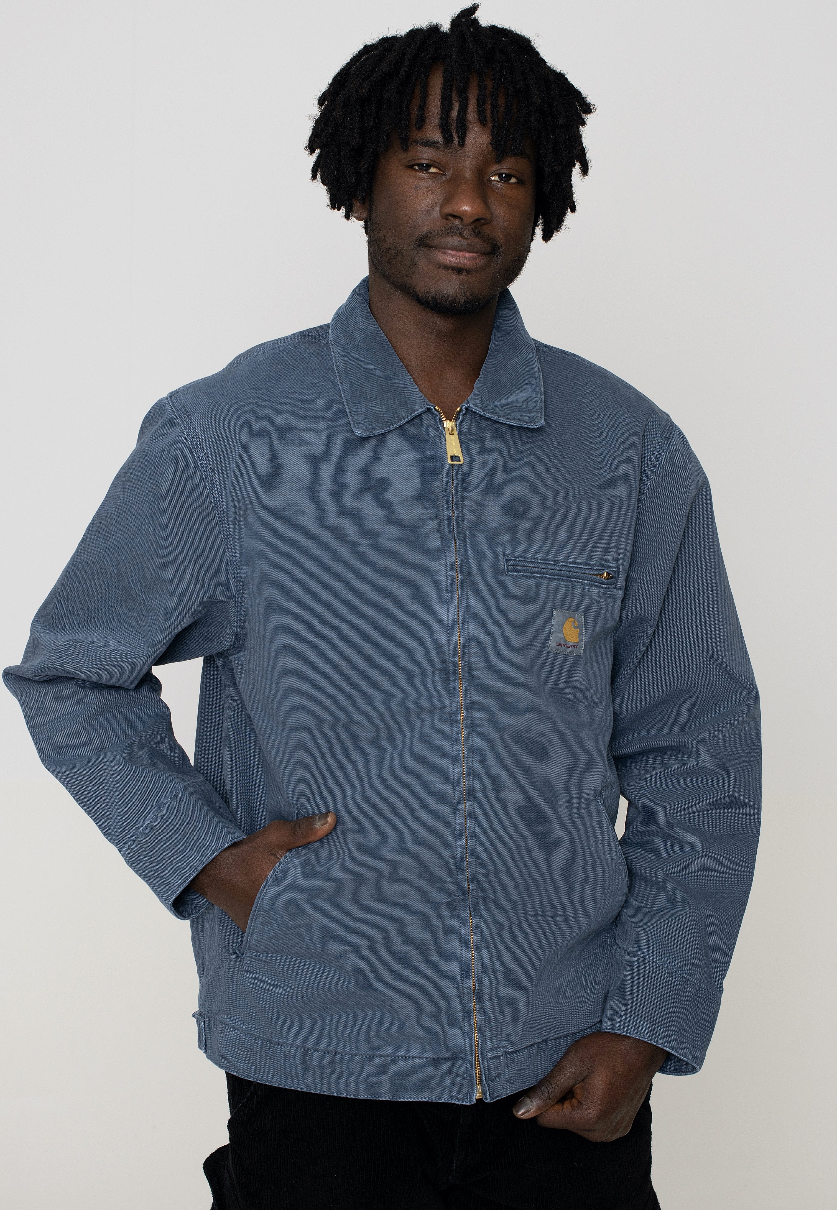 Carhartt WIP - Detroit Faded Storm Blue/Storm Blue - Jacket | Men-Image