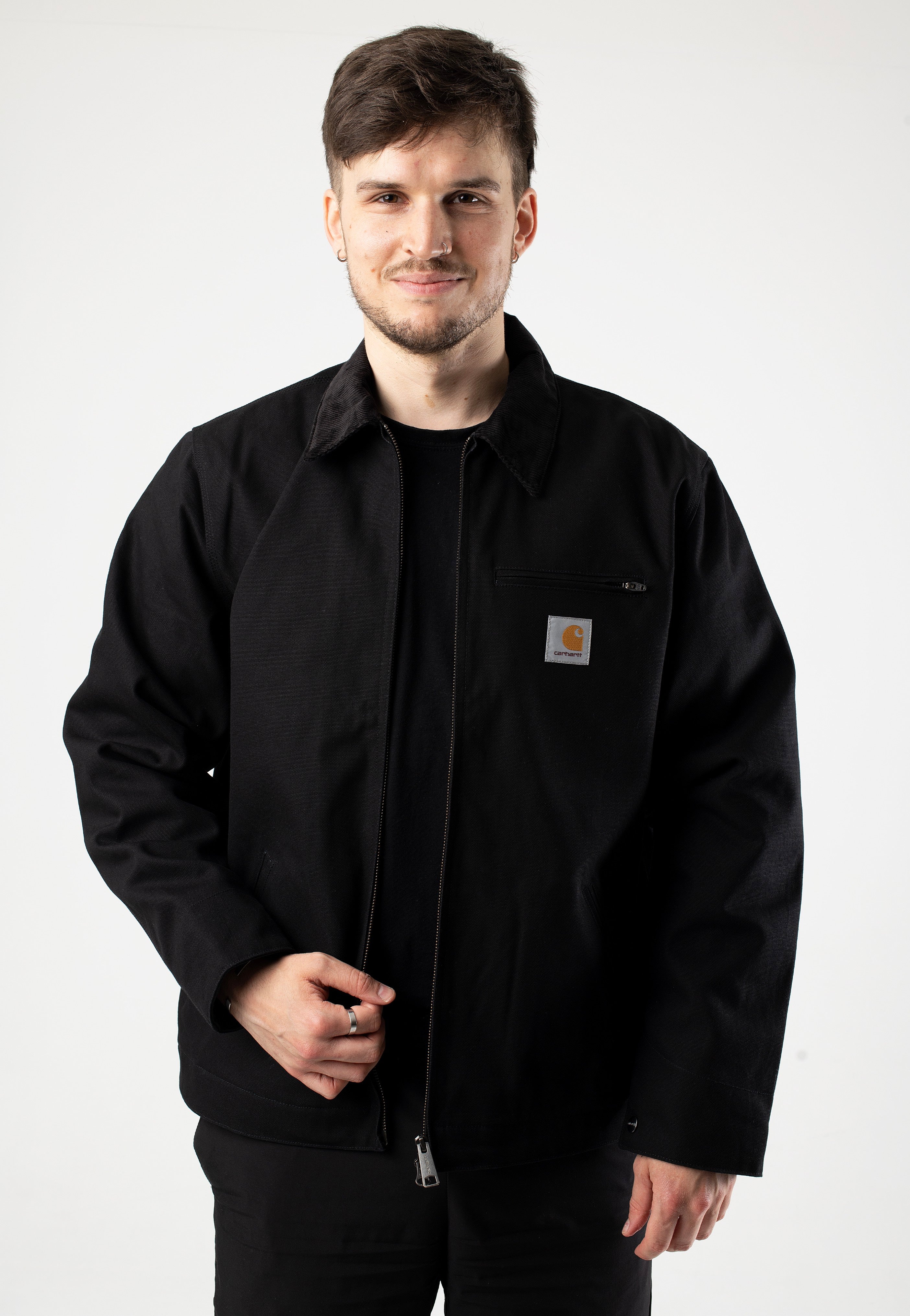 Carhartt WIP - Detroit Rigid Black/Black - Jacket | Men-Image