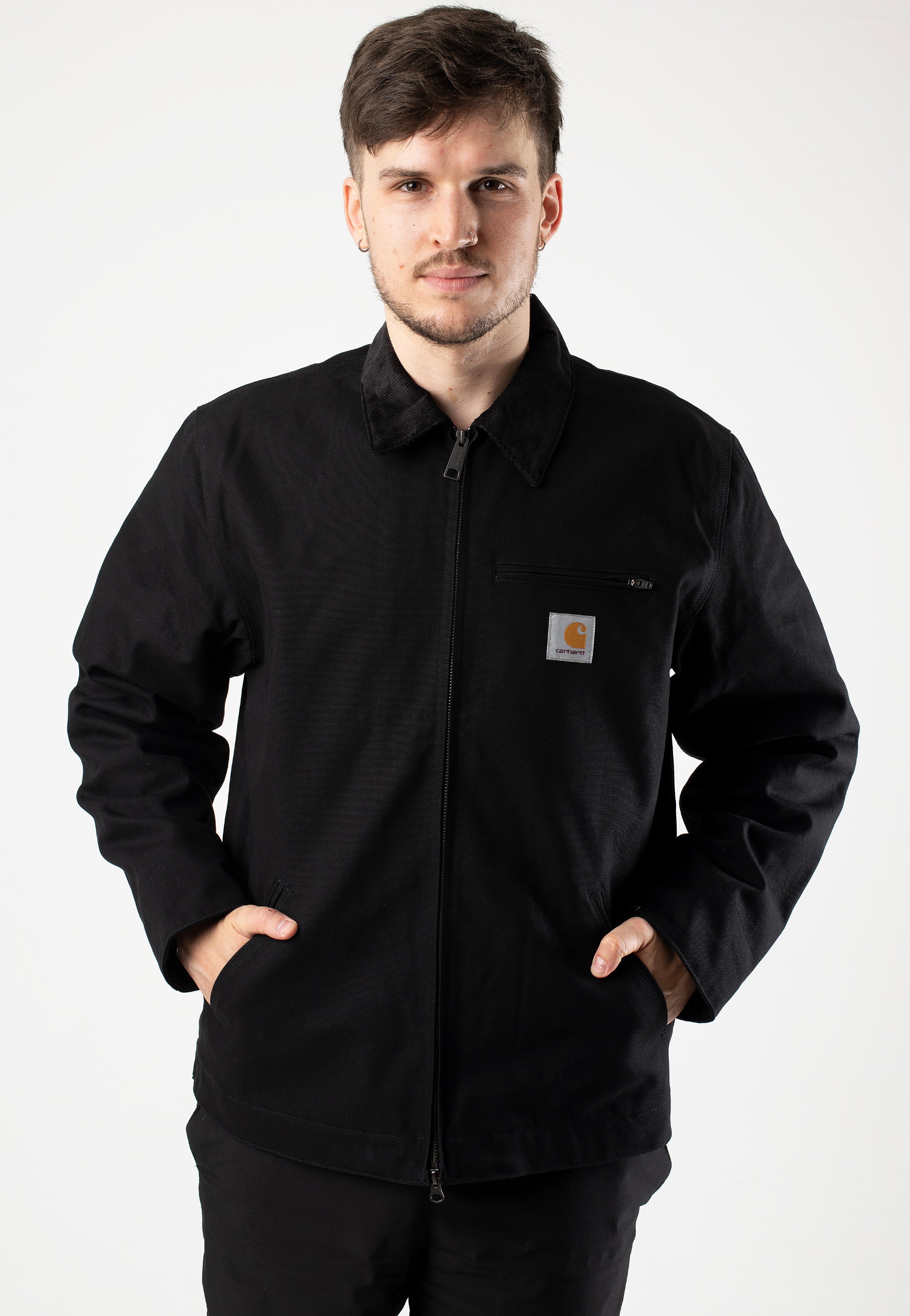 Carhartt WIP - Detroit Rigid Black/Black - Jacket | Men-Image