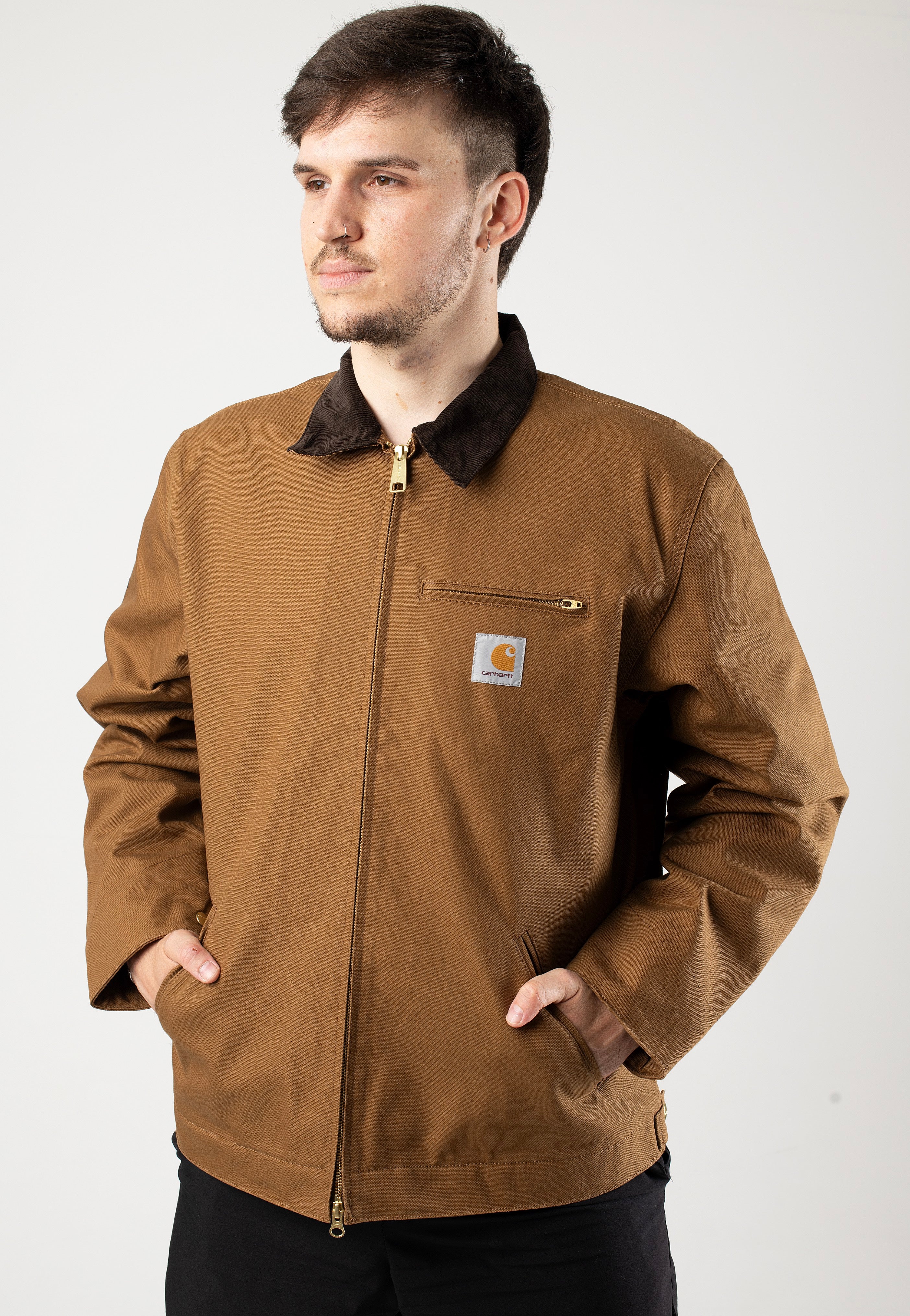 Carhartt WIP - Detroit Rigid Hamilton Brown/Tobacco - Jacket | Men-Image