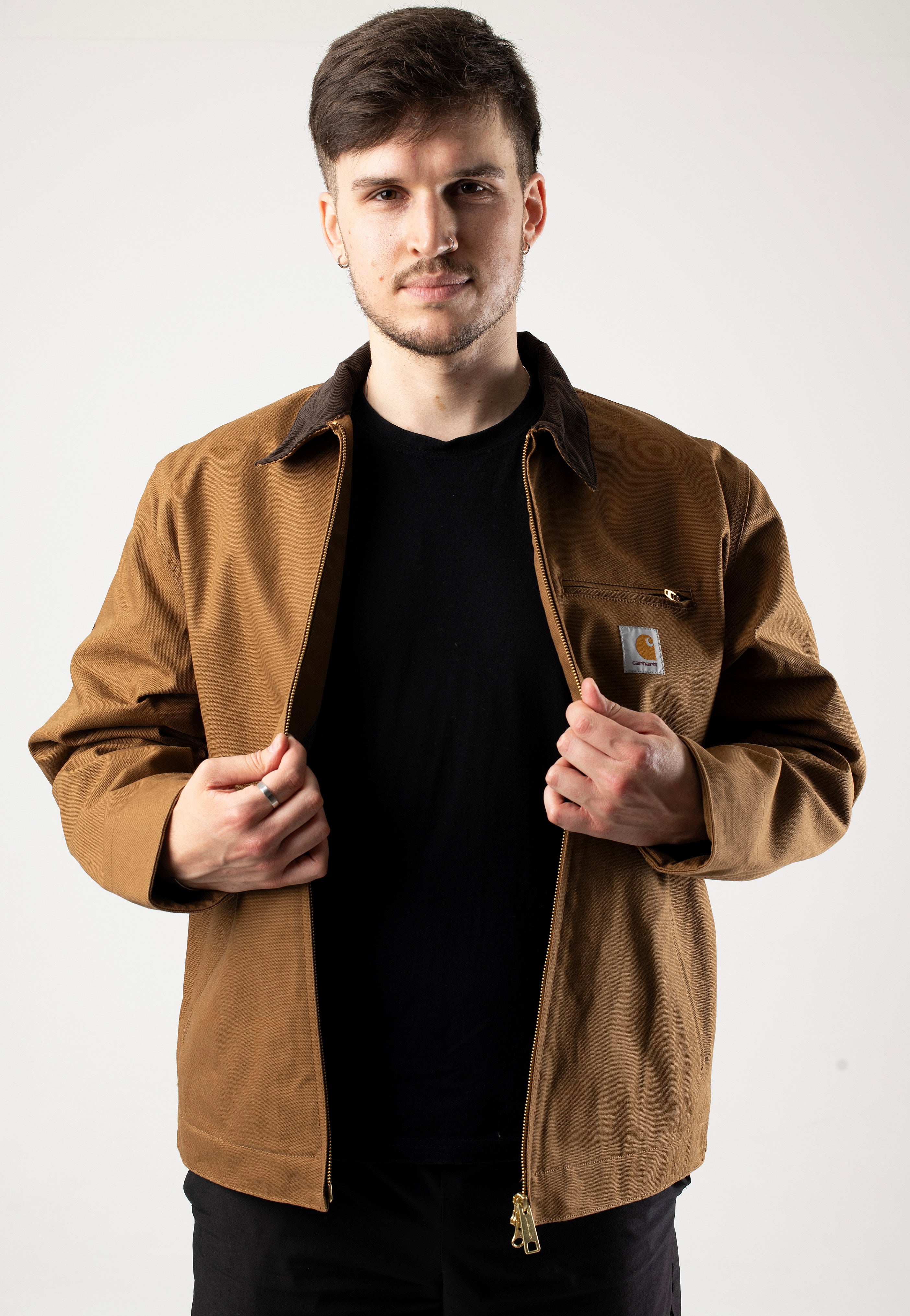 Carhartt WIP - Detroit Rigid Hamilton Brown/Tobacco - Jacket | Men-Image