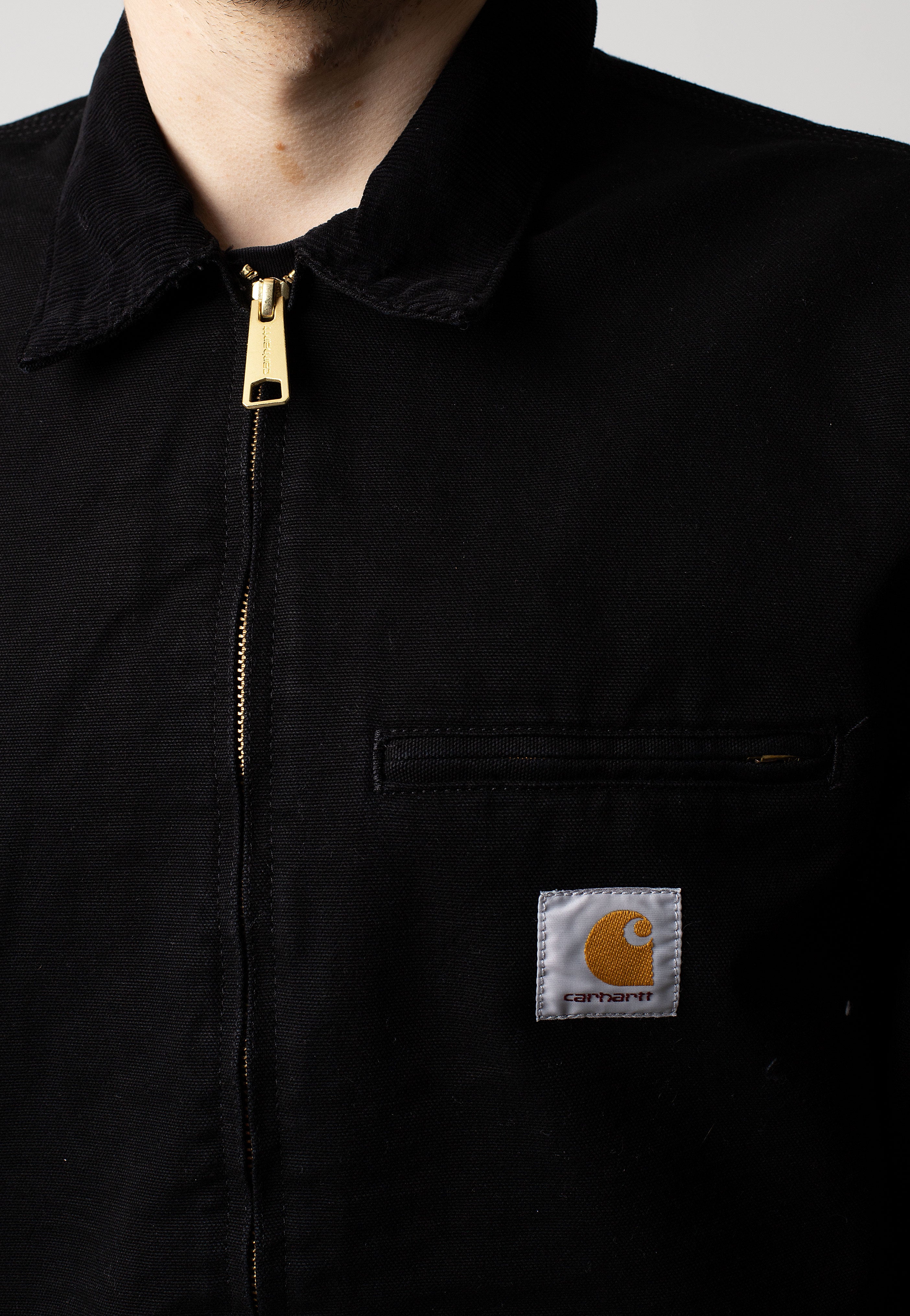 Carhartt WIP - Detroit Rinsed Black/Black - Jacket | Men-Image