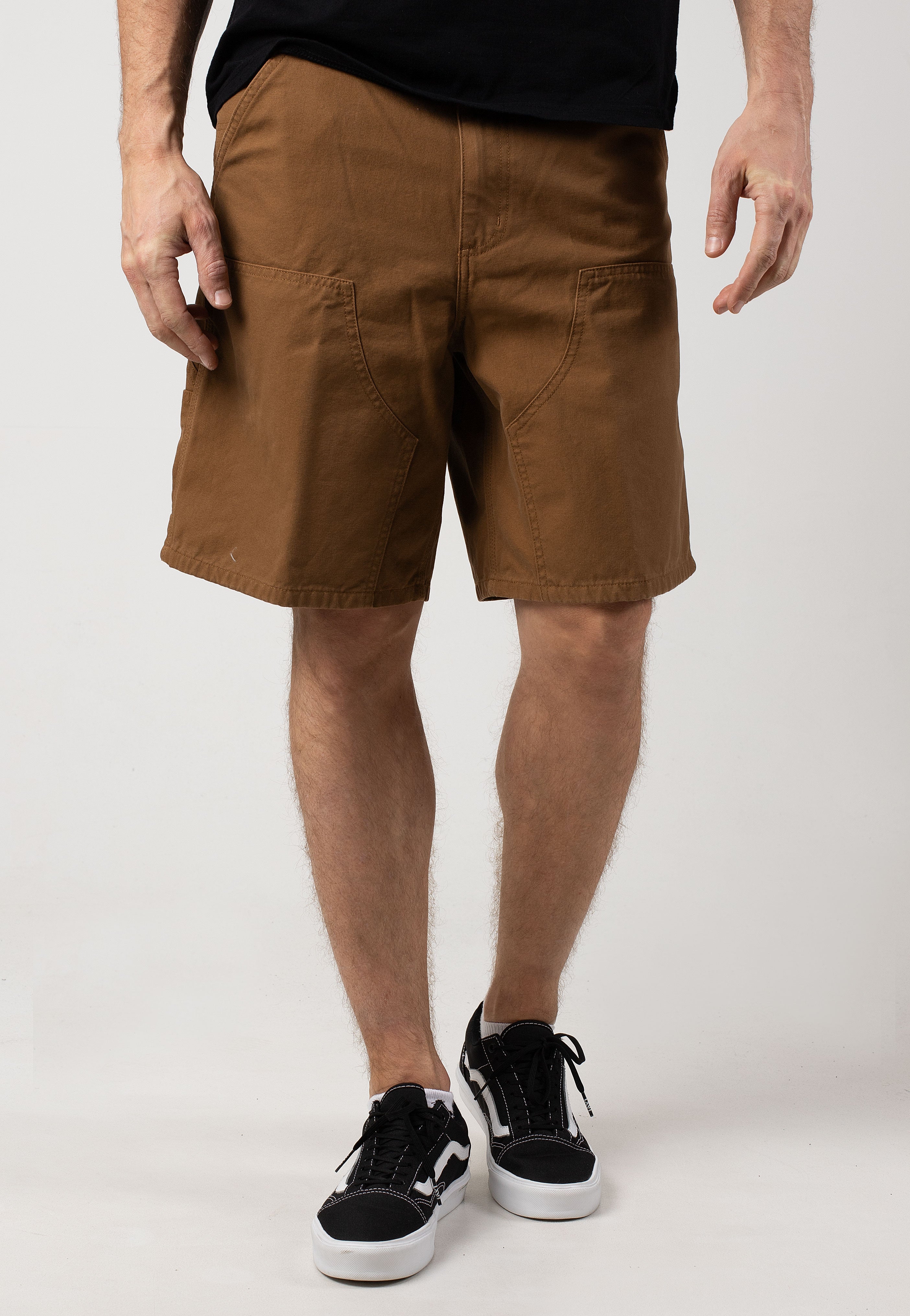 Carhartt WIP - Double Knee Rinsed Hamilton Brown - Shorts | Men-Image