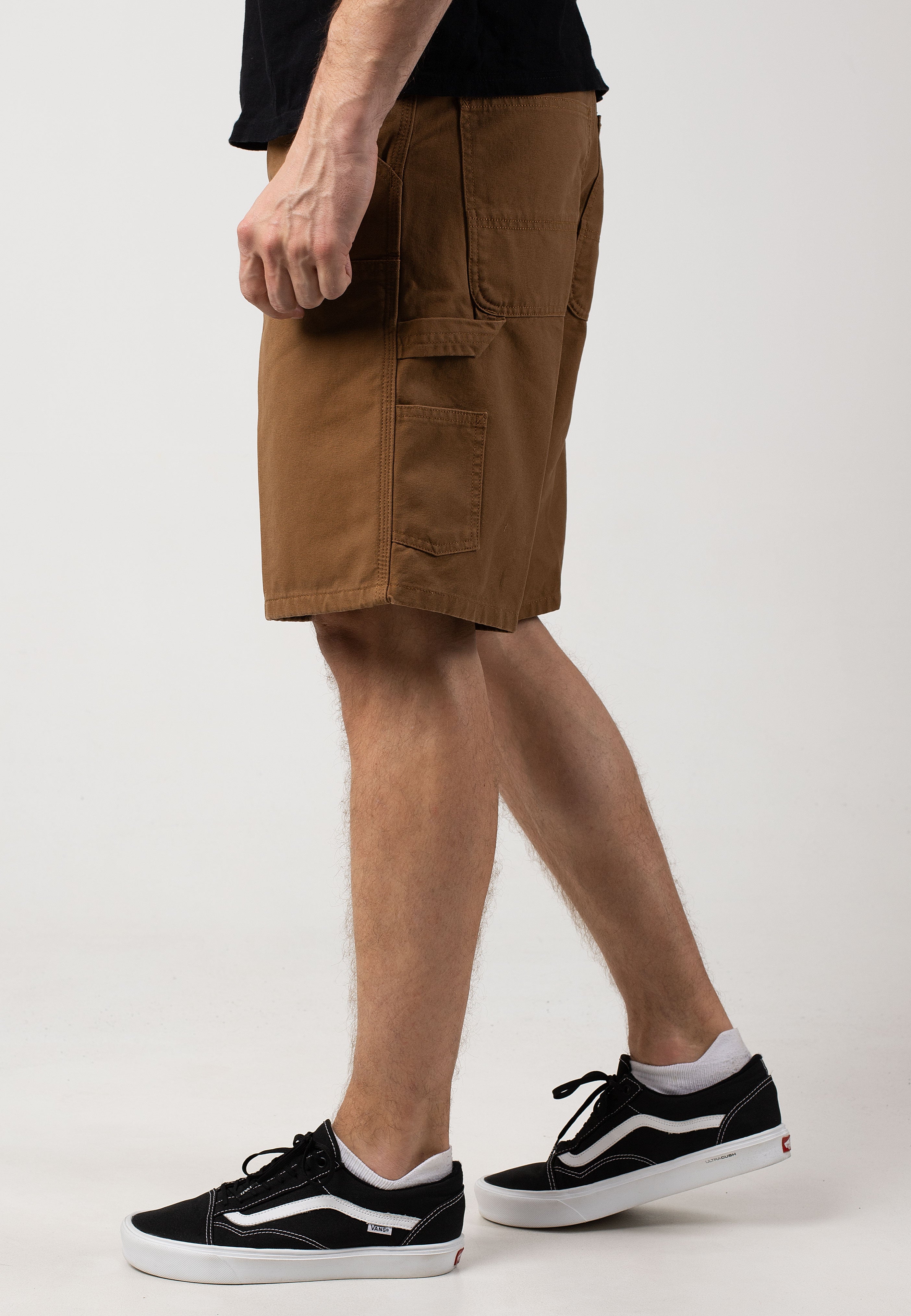 Carhartt WIP - Double Knee Rinsed Hamilton Brown - Shorts | Men-Image