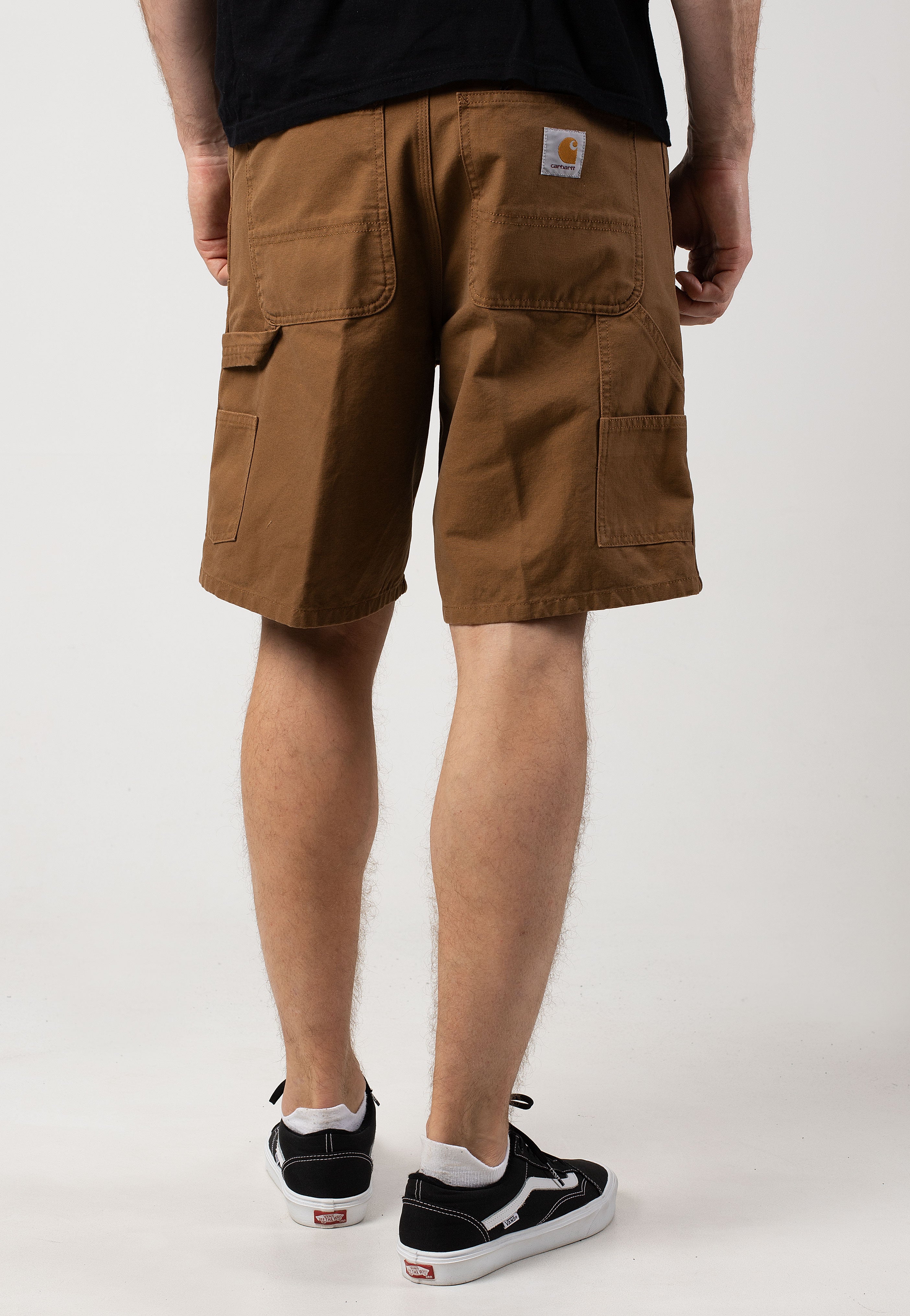 Carhartt WIP - Double Knee Rinsed Hamilton Brown - Shorts | Men-Image