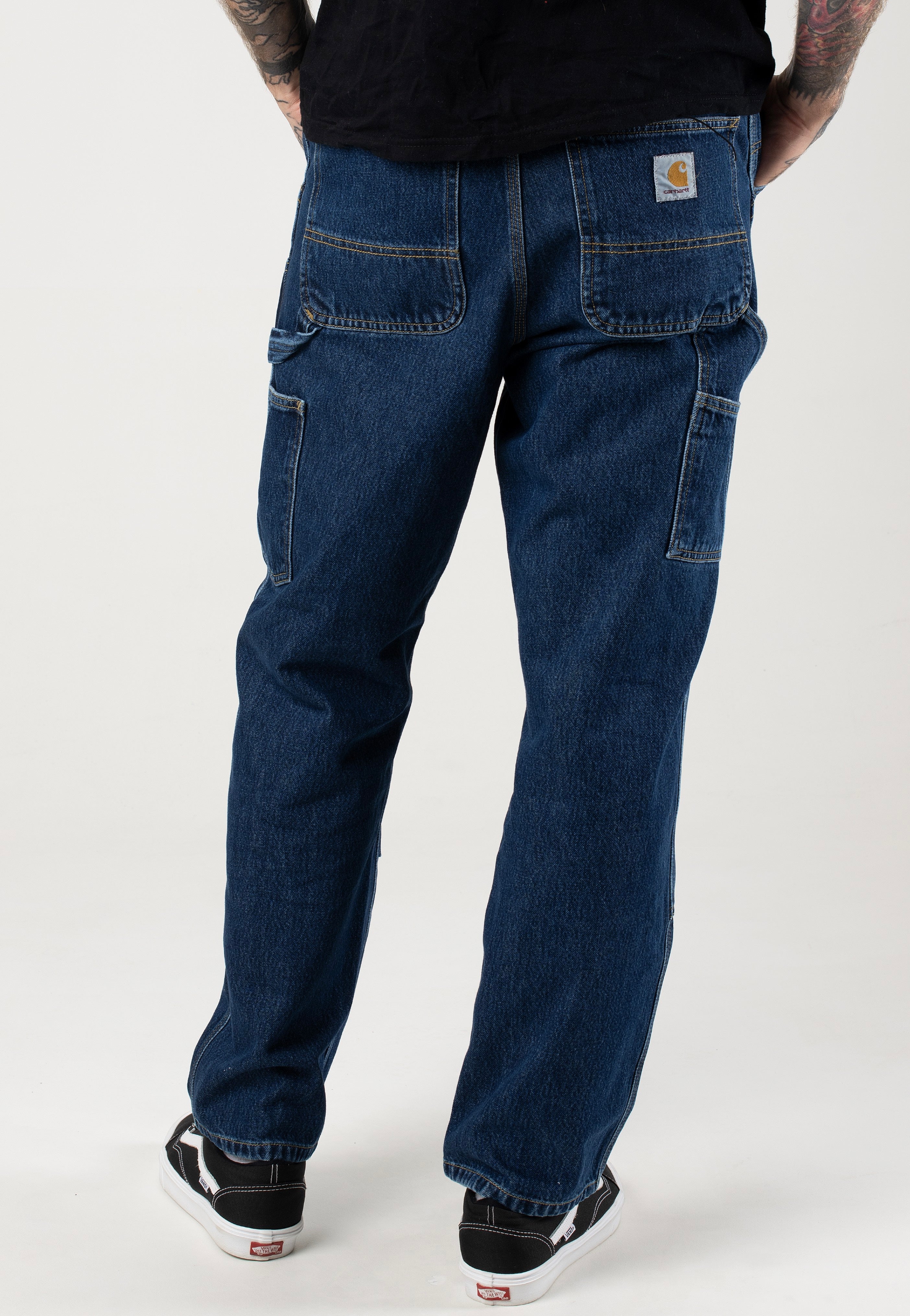 Carhartt WIP - Double Knee Stone Washed Blue - Jeans | Men-Image