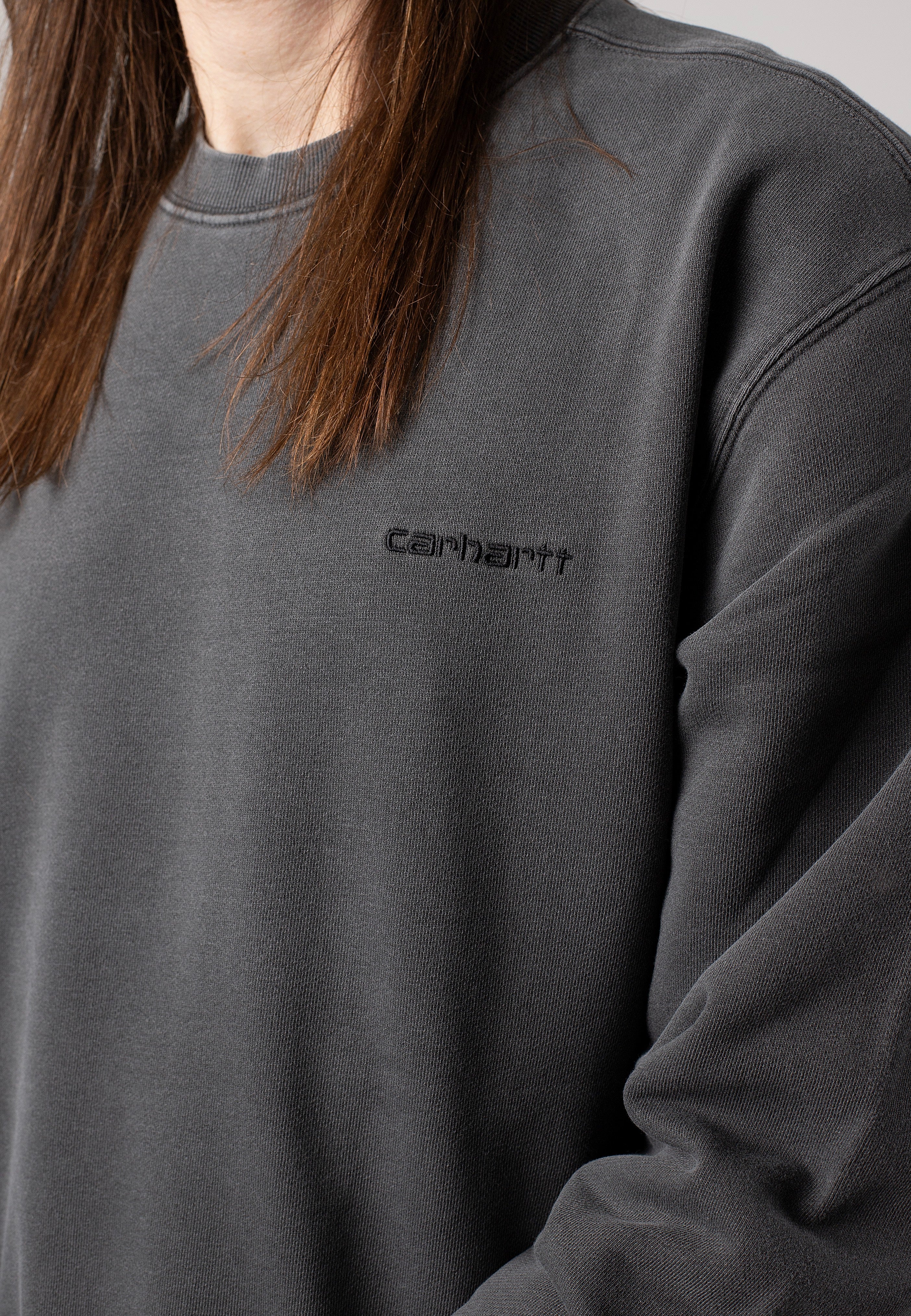 Carhartt WIP - Duster Script Garment Dyed Black - Sweater | Men-Image