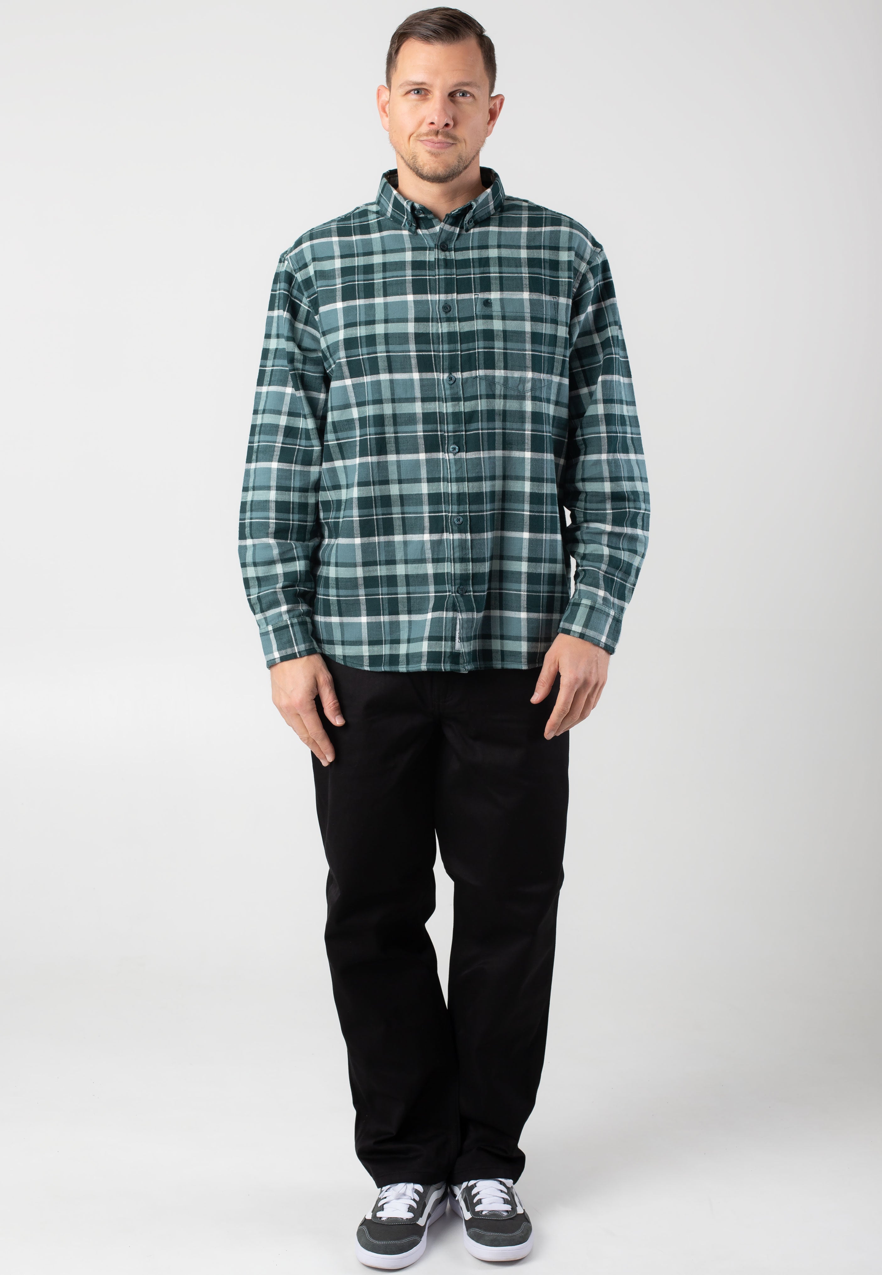 Carhartt WIP - Fendrick Fendrick Check/Deep Lagoon - Shirt | Men-Image