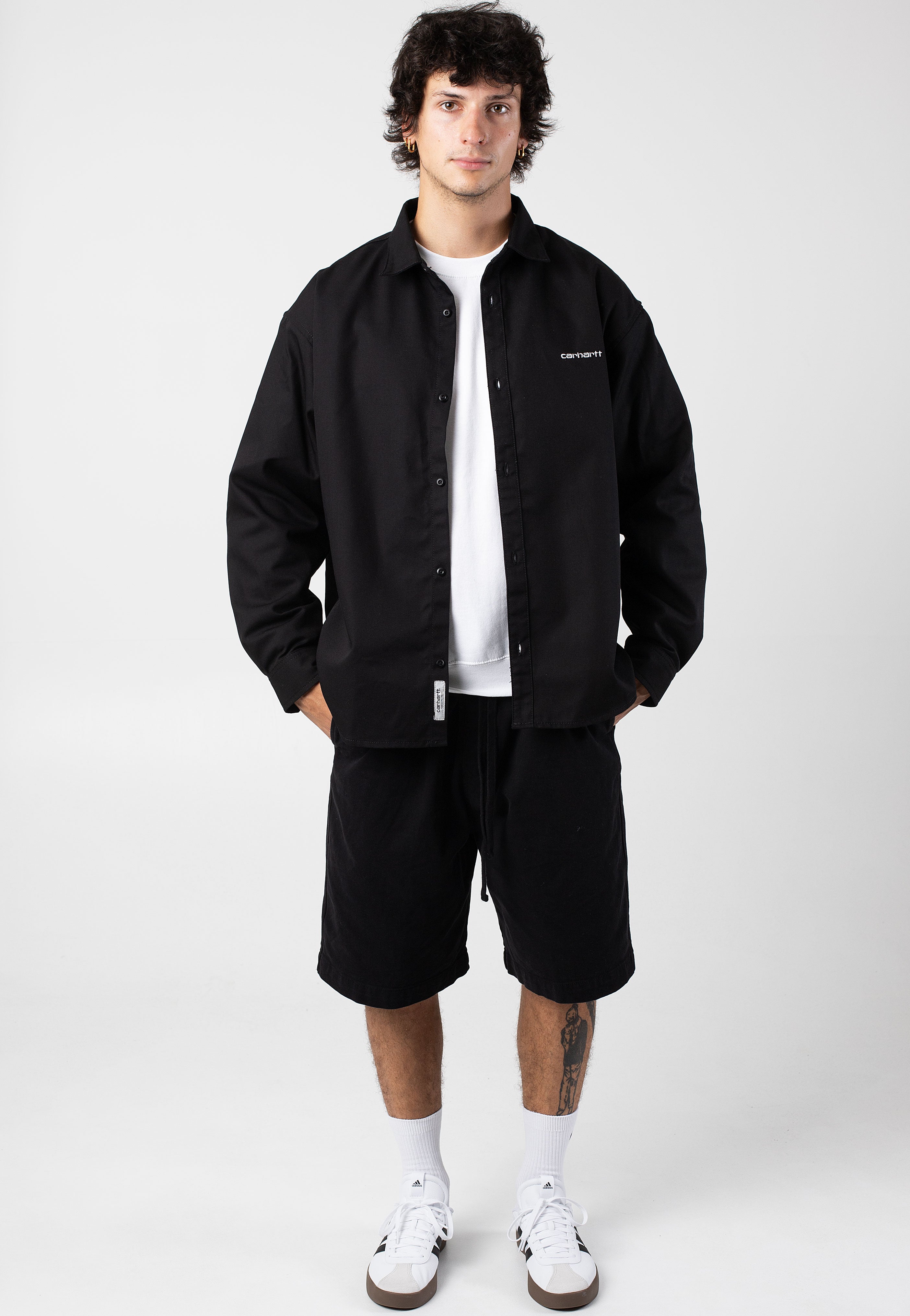 Carhartt WIP - Floyd Garment Dyed Black - Shorts | Men-Image