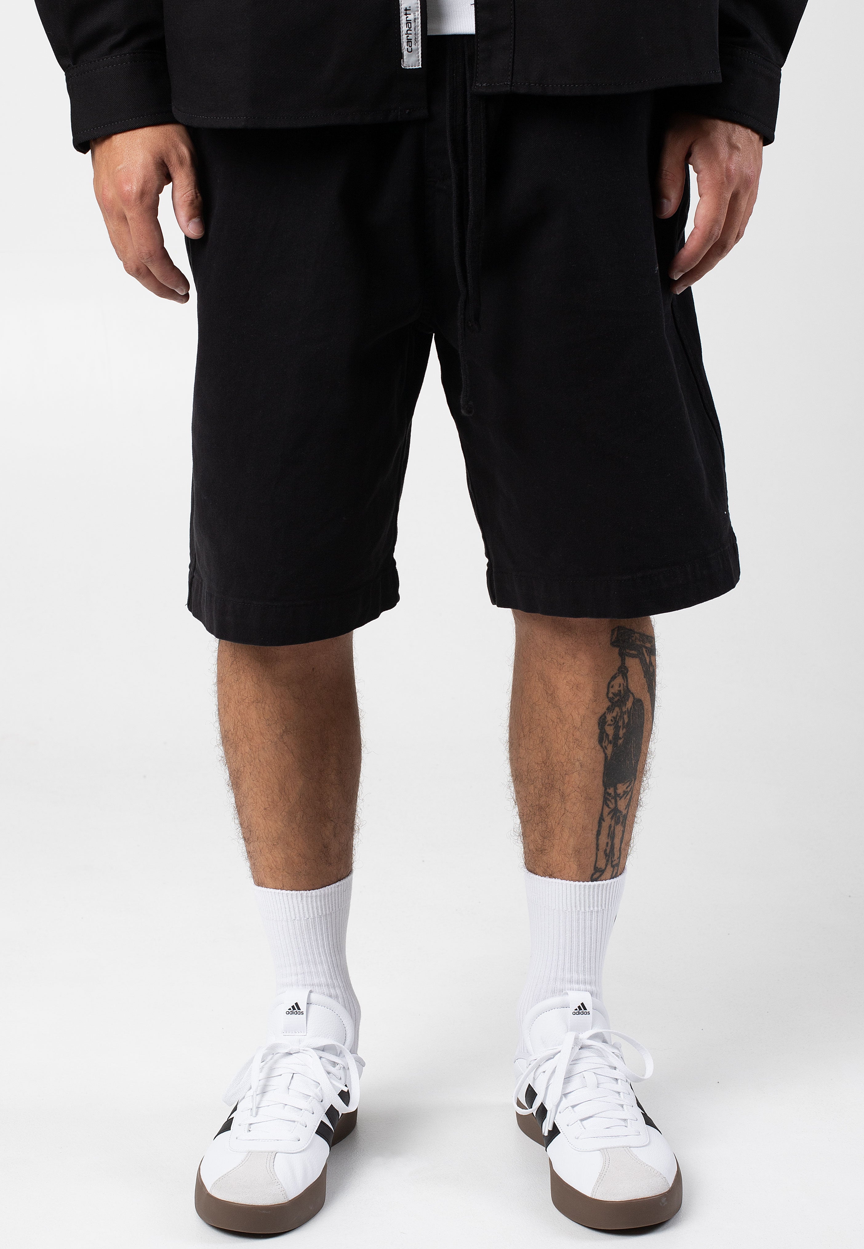 Carhartt WIP - Floyd Garment Dyed Black - Shorts | Men-Image