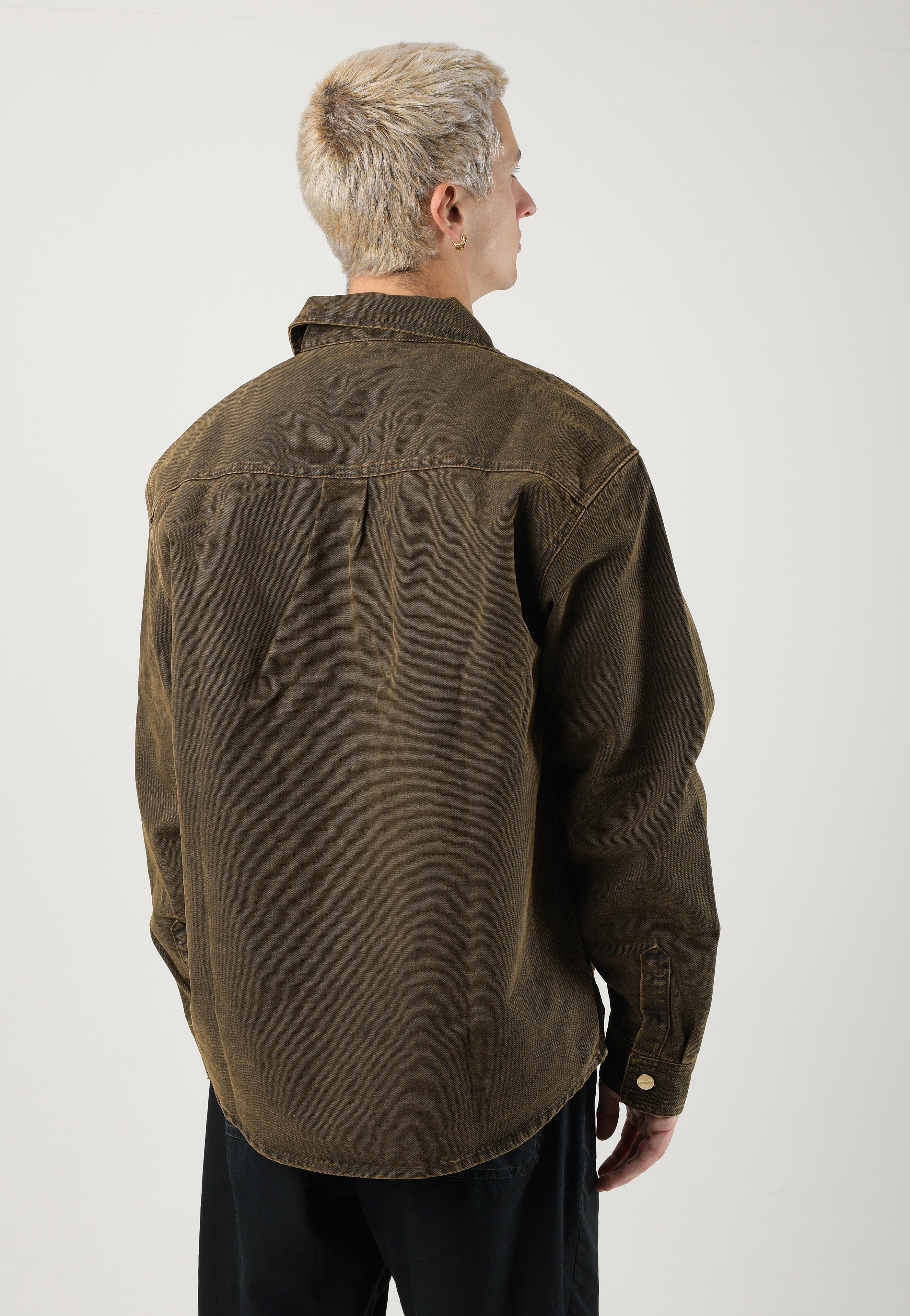 Carhartt WIP - Garen Stone Washed Black/Deep H Brown - Jacket | Men-Image