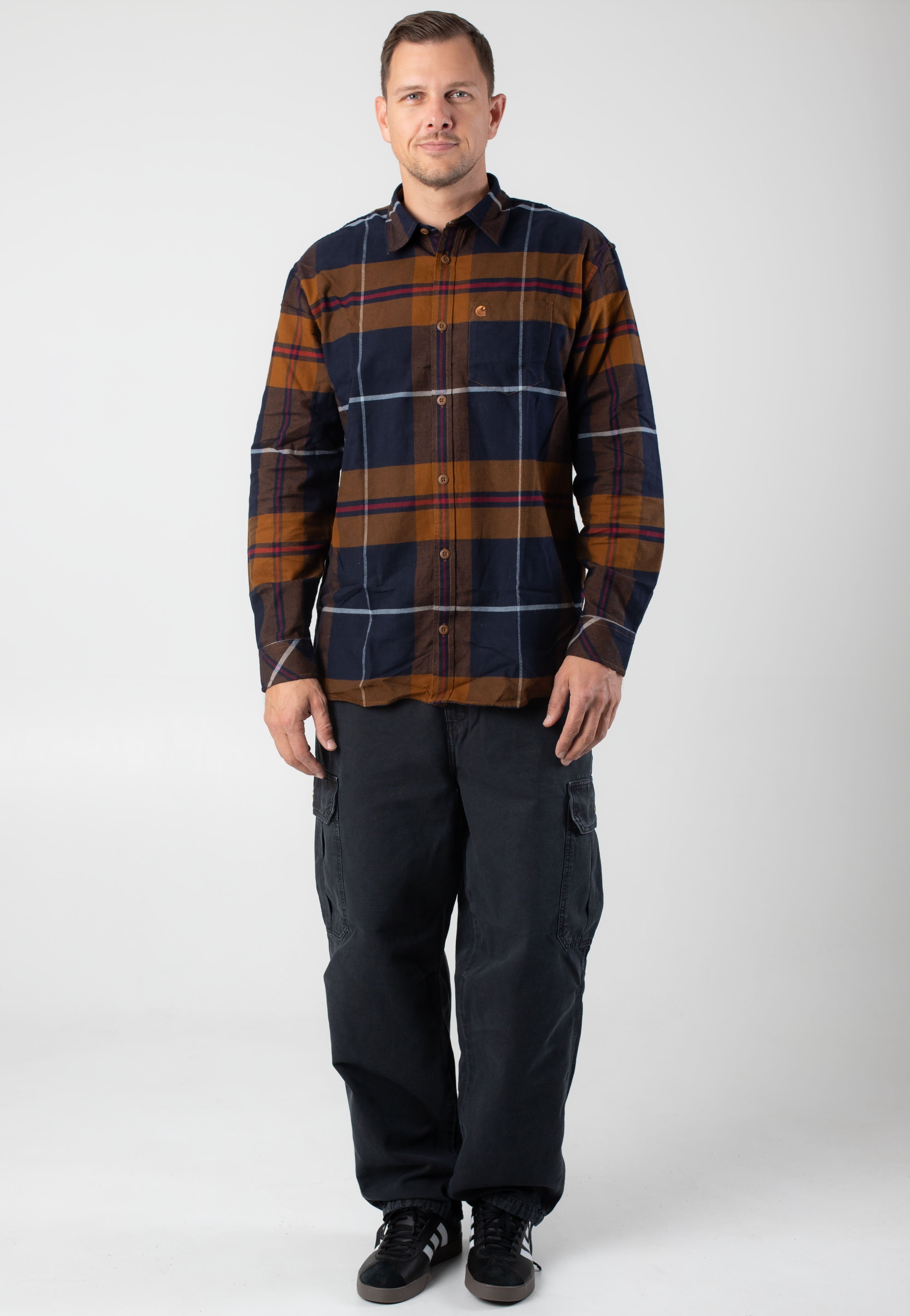 Carhartt WIP - Garnett Check/Deep H Brown/Deep H Brown - Shirt | Men-Image