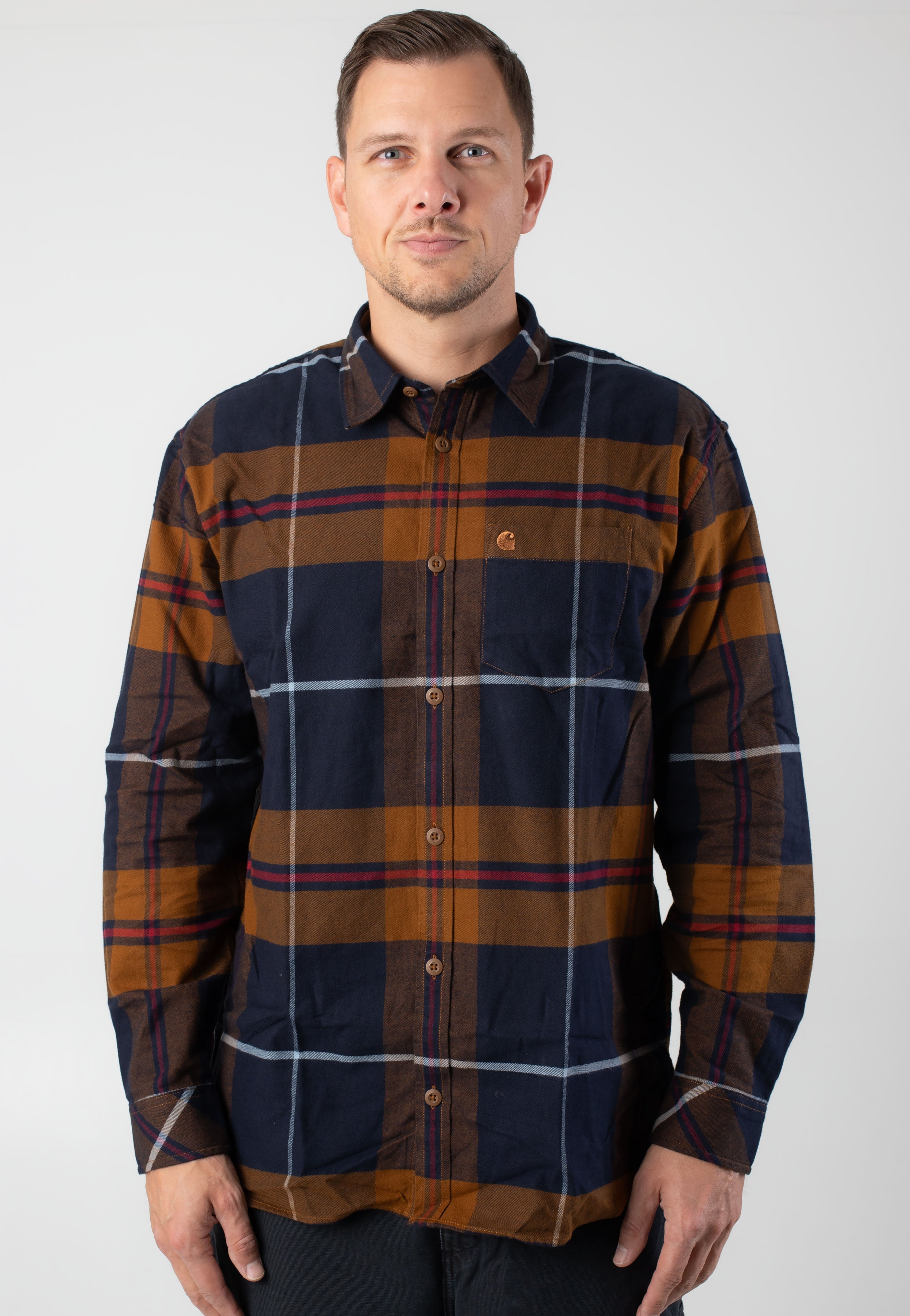 Carhartt WIP - Garnett Check/Deep H Brown/Deep H Brown - Shirt | Men-Image