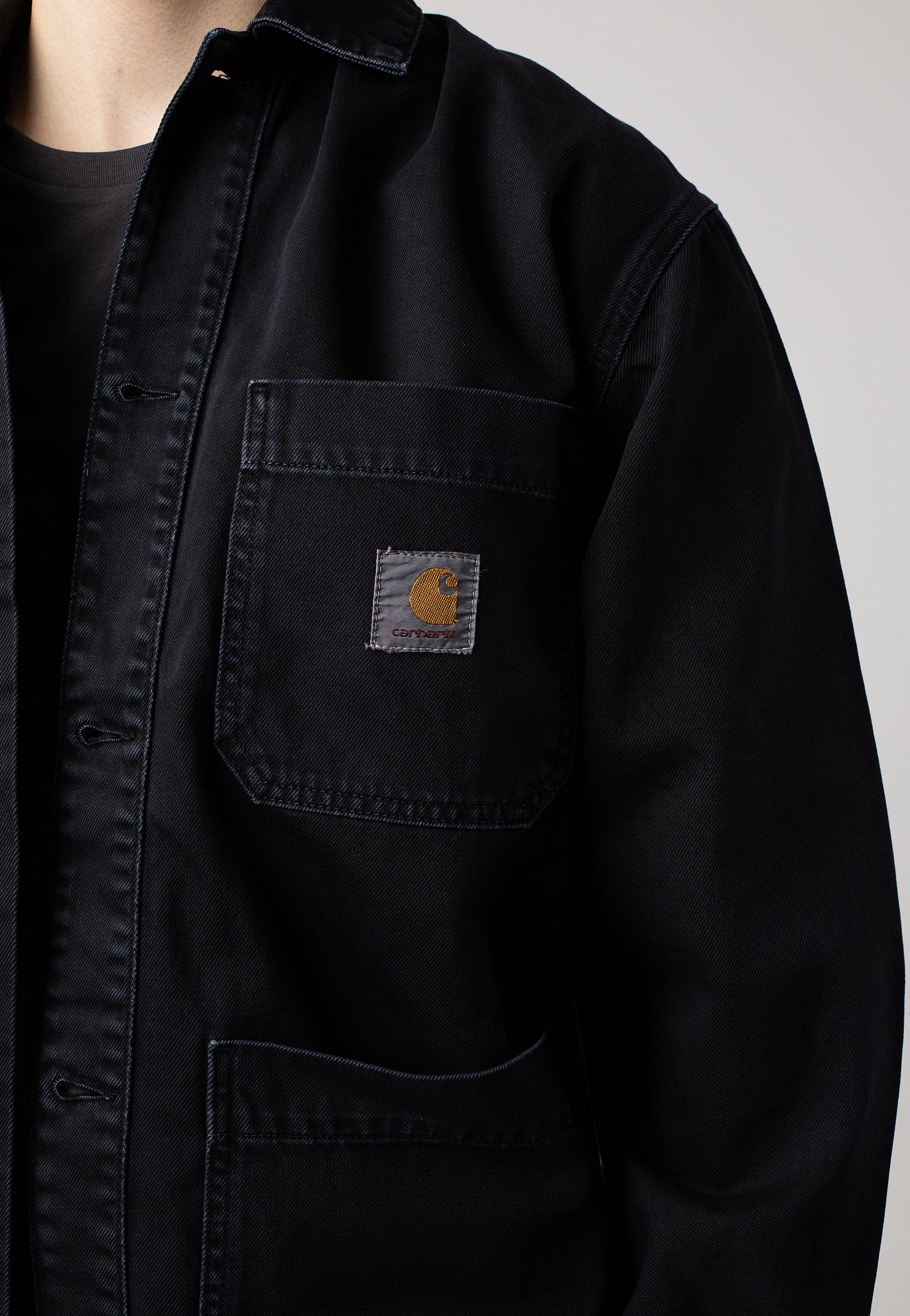 Carhartt WIP - Garrison Stone Dyed Black - Jacket | Men-Image