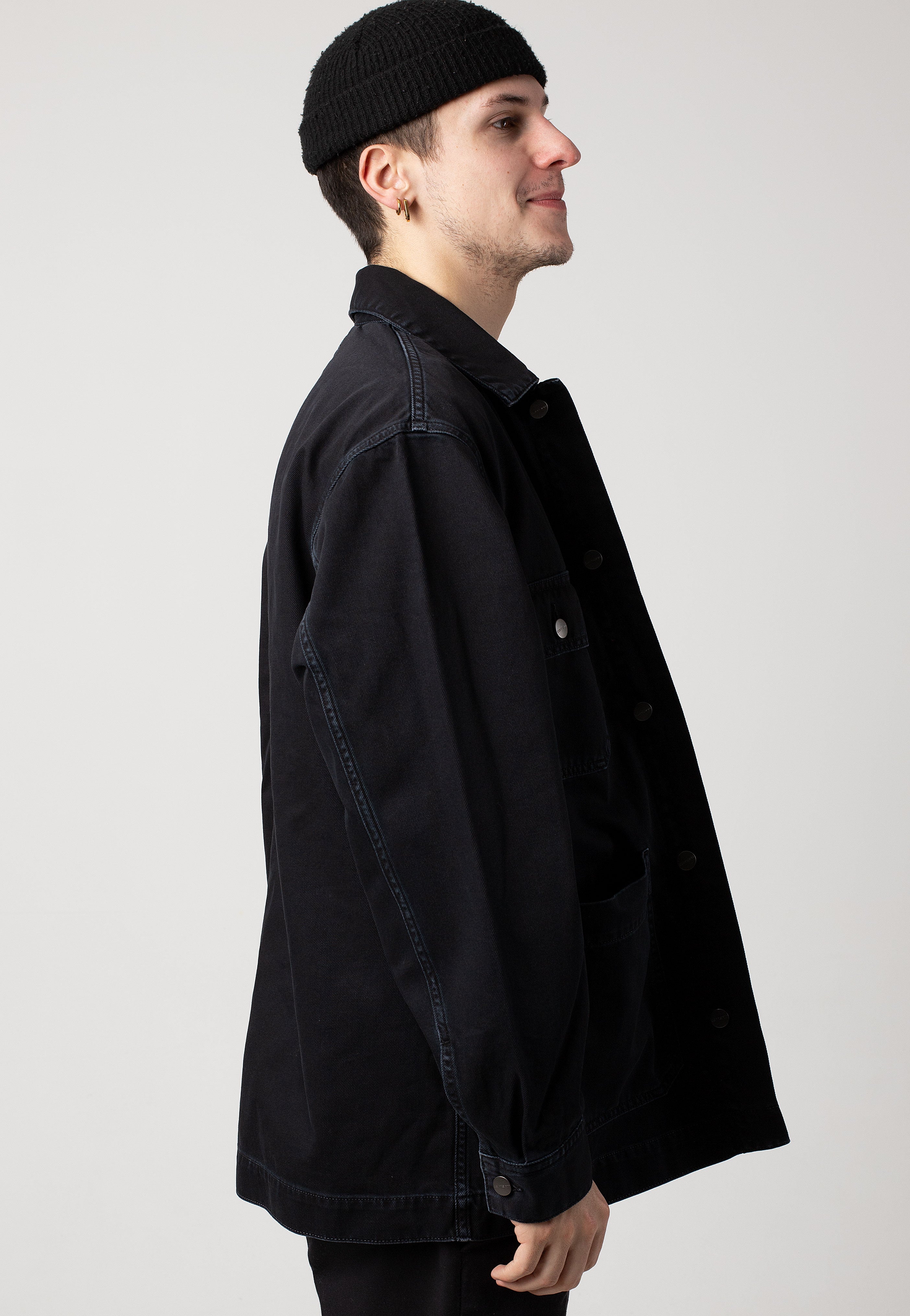 Carhartt WIP - Garrison Stone Dyed Black - Jacket | Men-Image