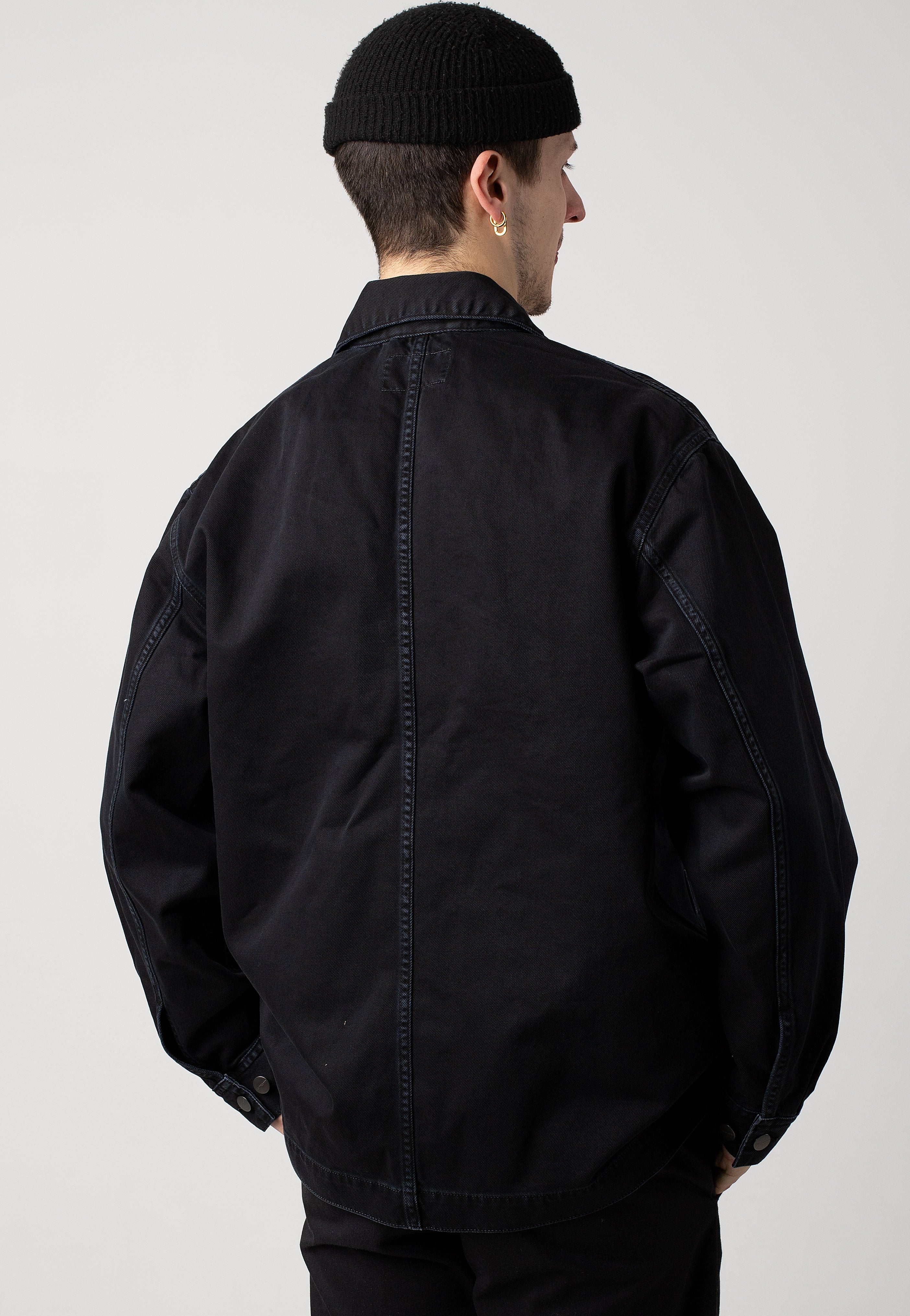 Carhartt WIP - Garrison Stone Dyed Black - Jacket | Men-Image