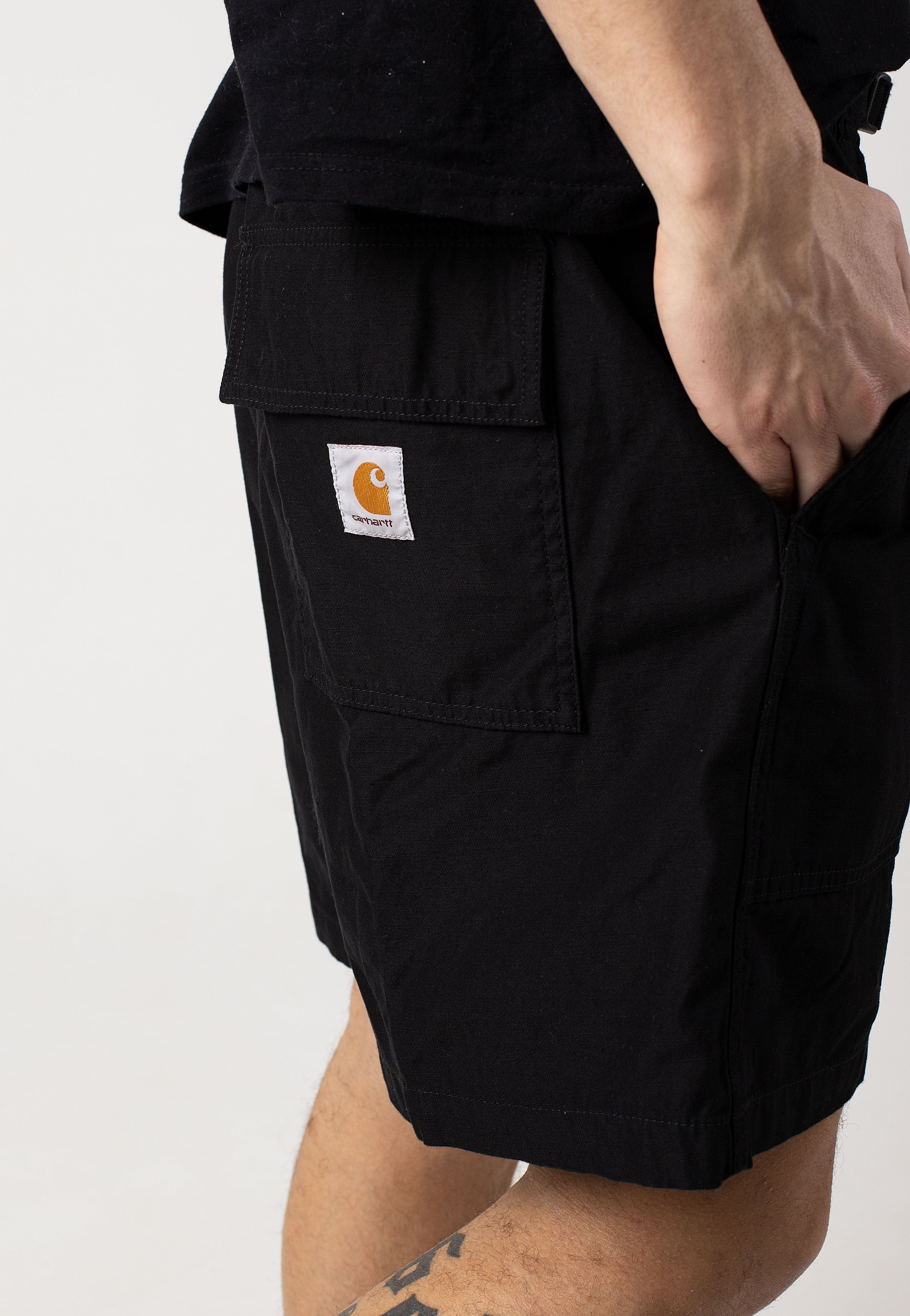 Carhartt WIP - Hayworth Rinsed Black - Shorts | Men-Image