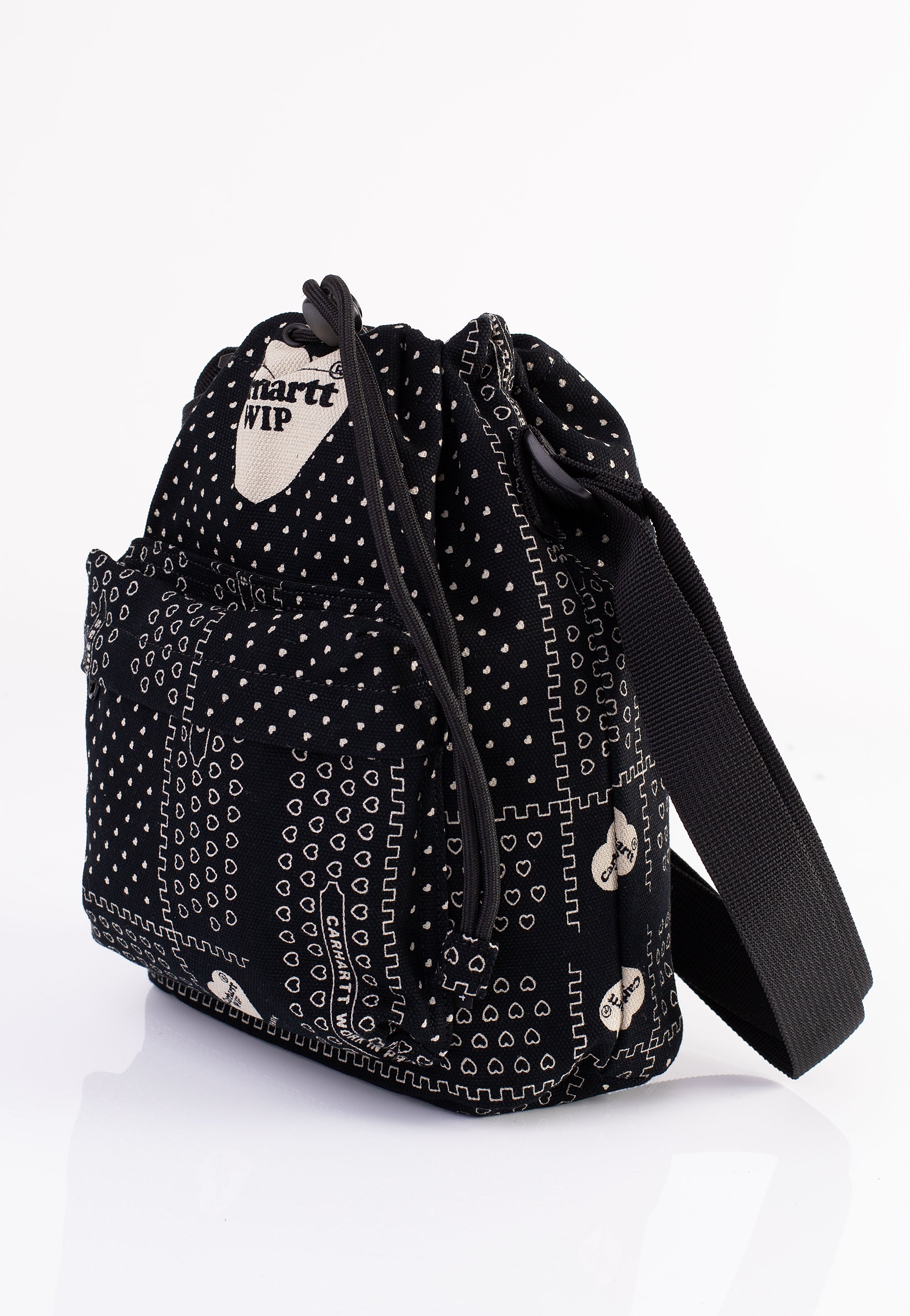 Carhartt WIP - Heart Bandana Shoulder Heart Bandana Print/Black - Bag | Neutral-Image