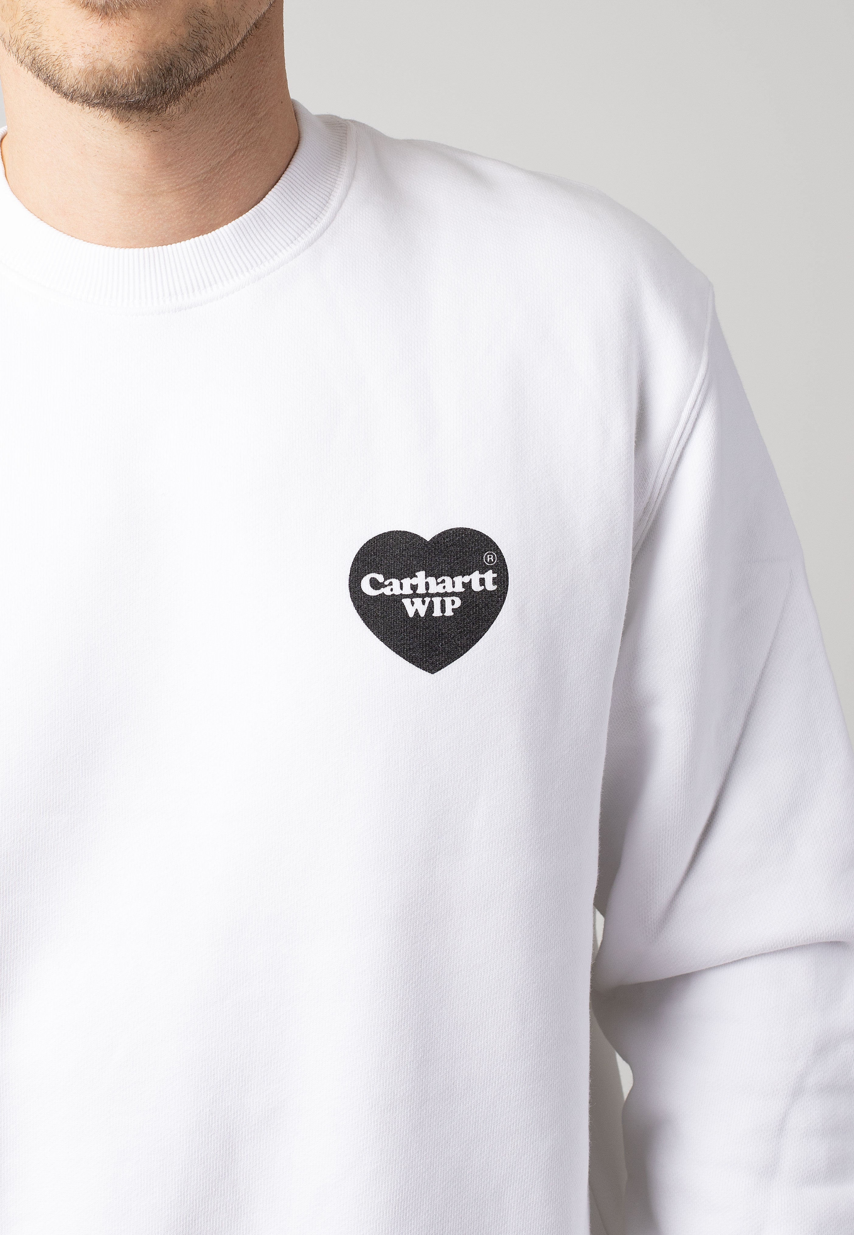 Carhartt WIP - Heart Bandana Stone Washed White/Black - Sweater | Men-Image