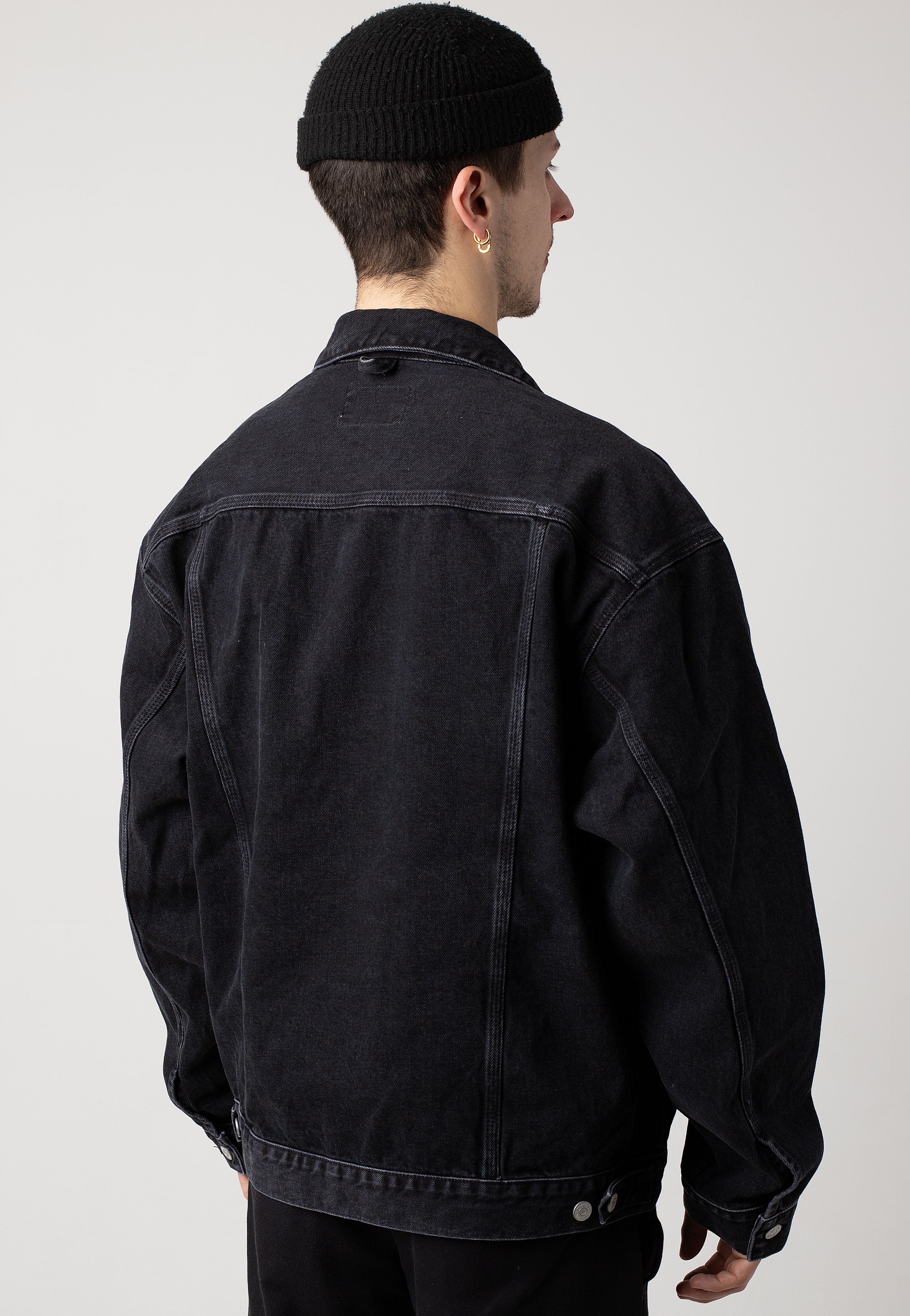 Carhartt WIP - Helston Stone Washed Black - Jeans Jacket | Men-Image