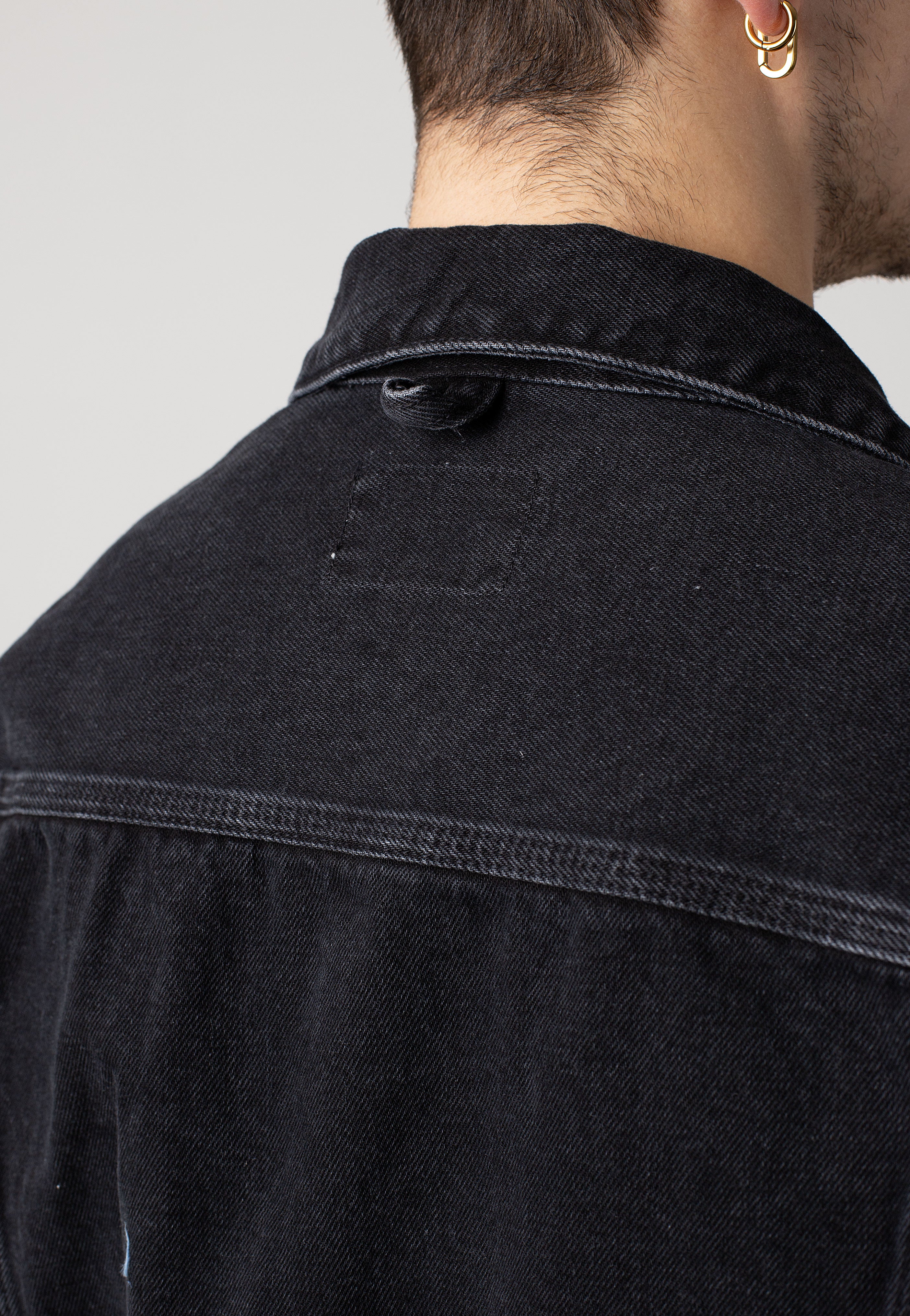 Carhartt WIP - Helston Stone Washed Black - Jeans Jacket | Men-Image