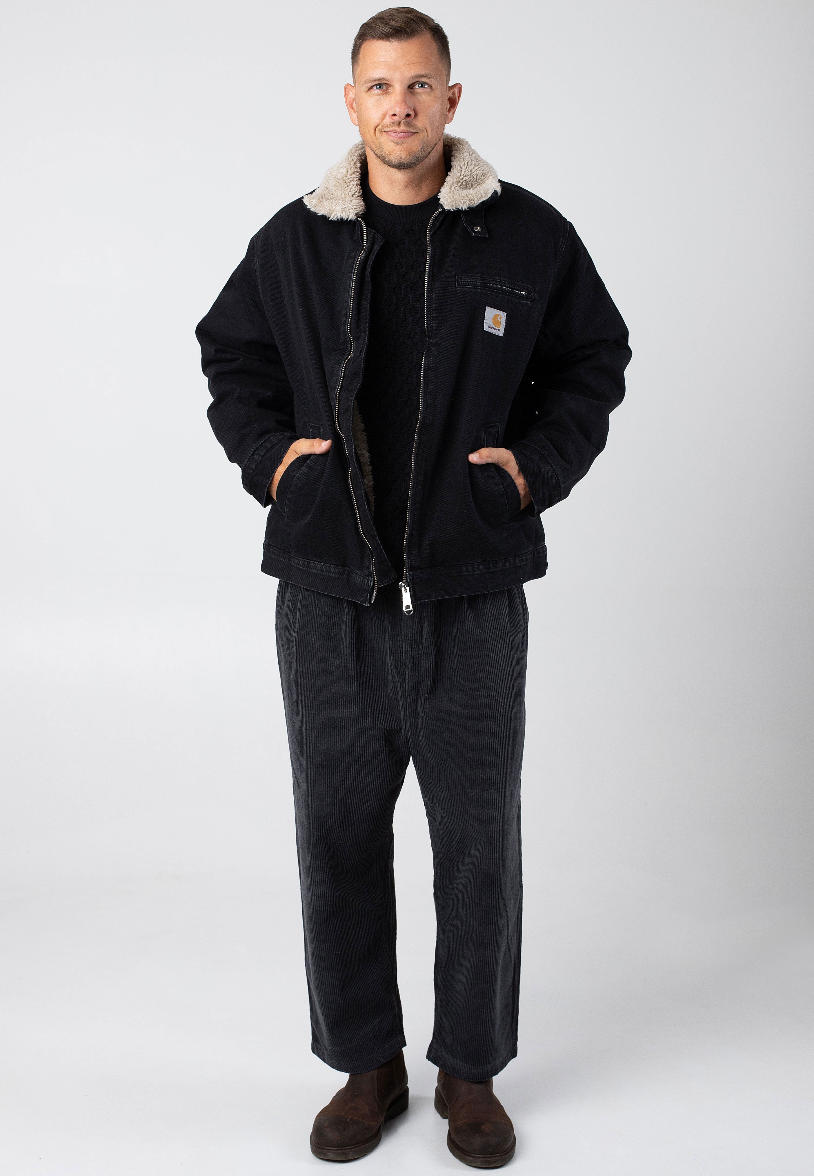 Carhartt WIP - Herald Stone Washed Black/Wall - Jacket | Men-Image