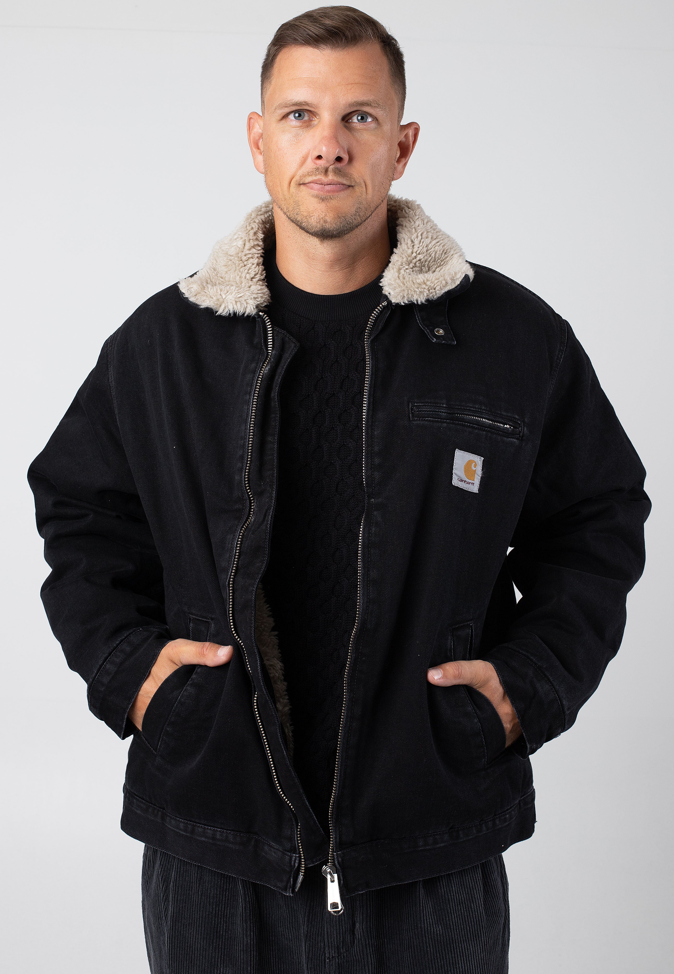 Carhartt WIP - Herald Stone Washed Black/Wall - Jacket | Men-Image