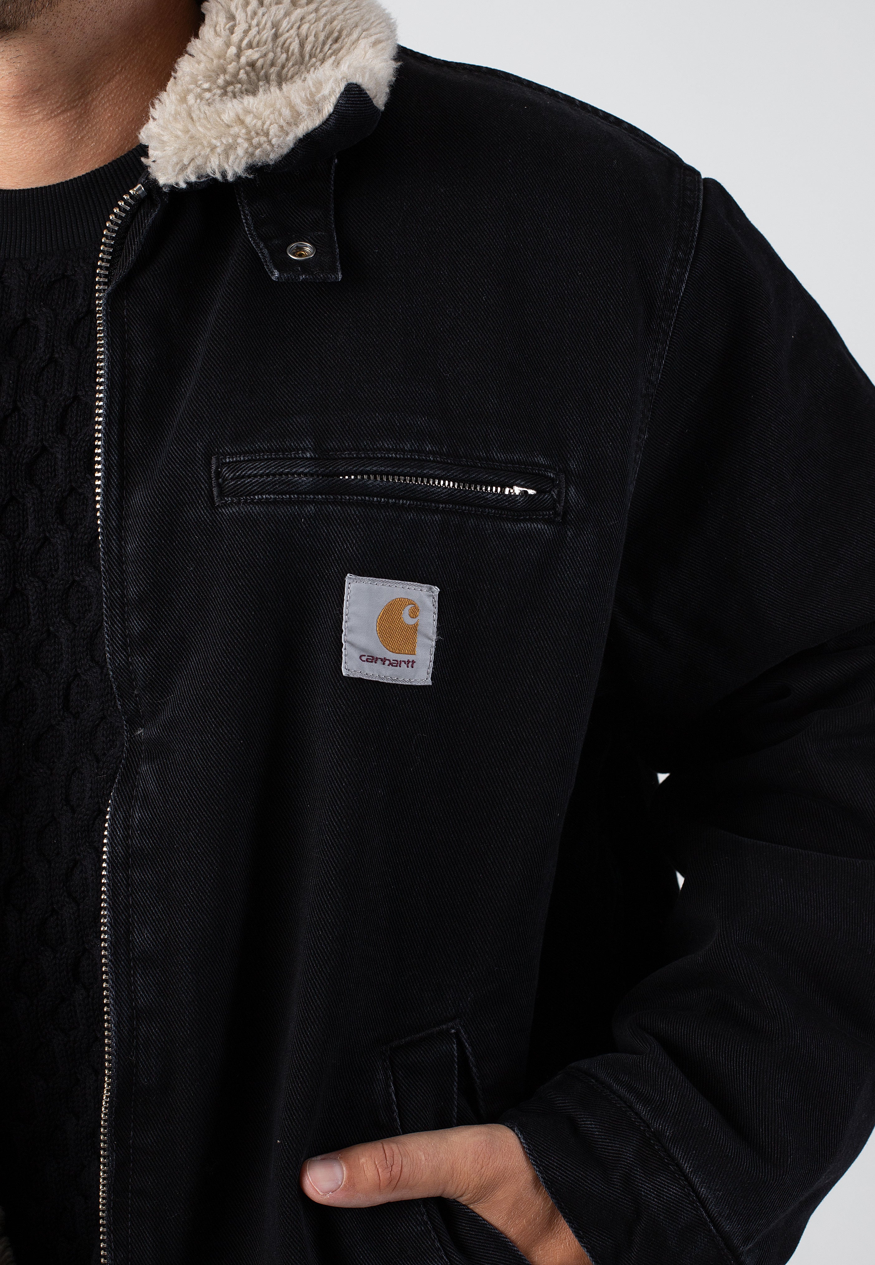 Carhartt WIP - Herald Stone Washed Black/Wall - Jacket | Men-Image