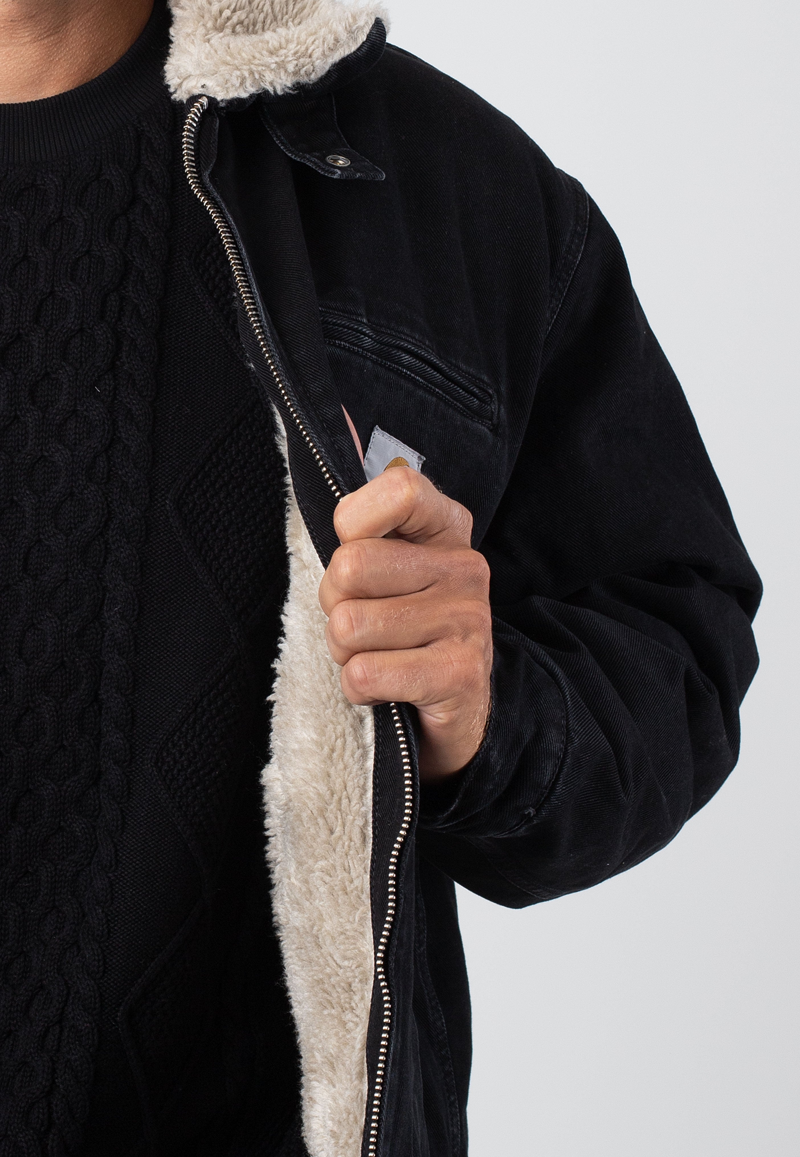 Carhartt WIP - Herald Stone Washed Black/Wall - Jacket | Men-Image