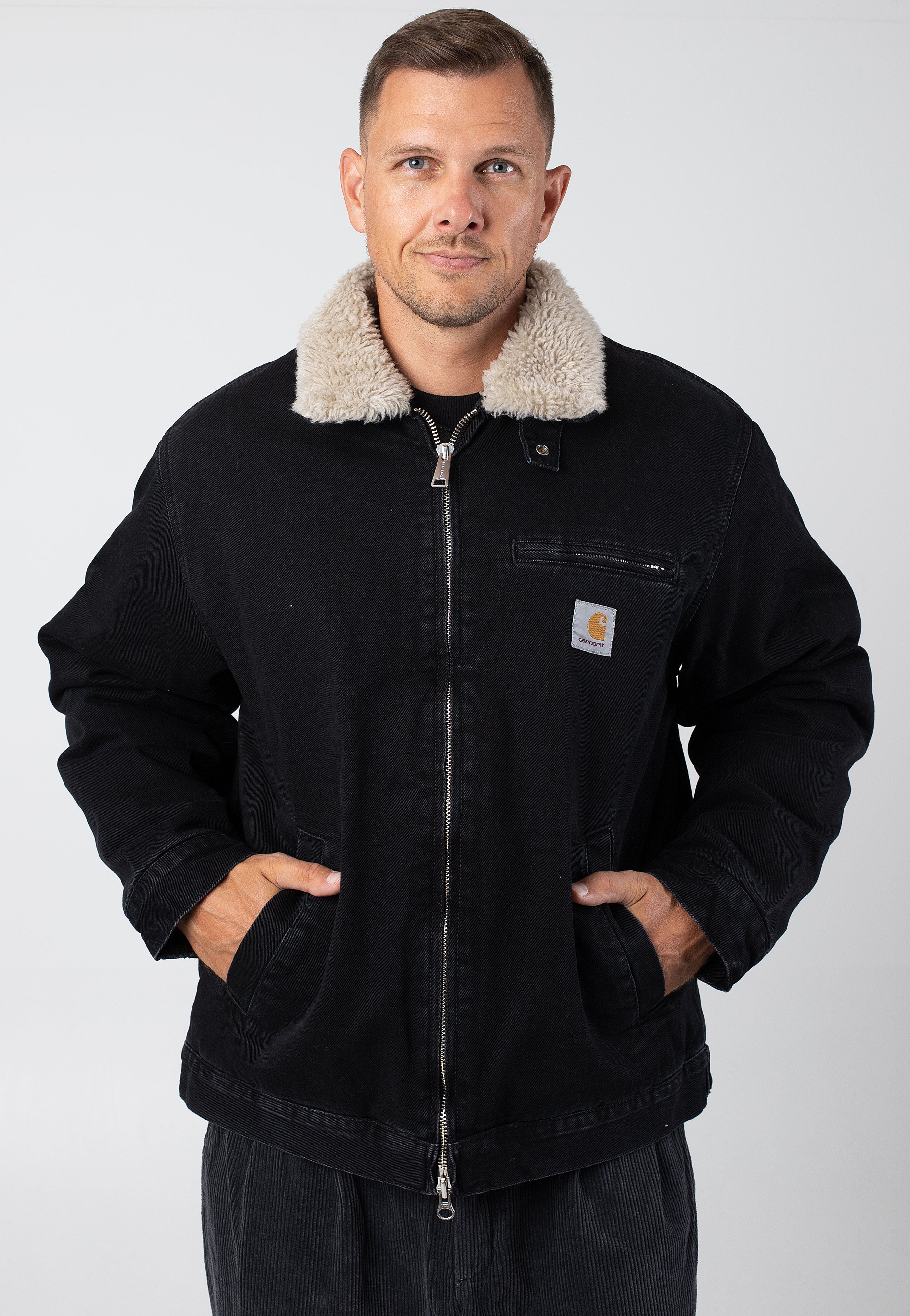 Carhartt WIP - Herald Stone Washed Black/Wall - Jacket | Men-Image