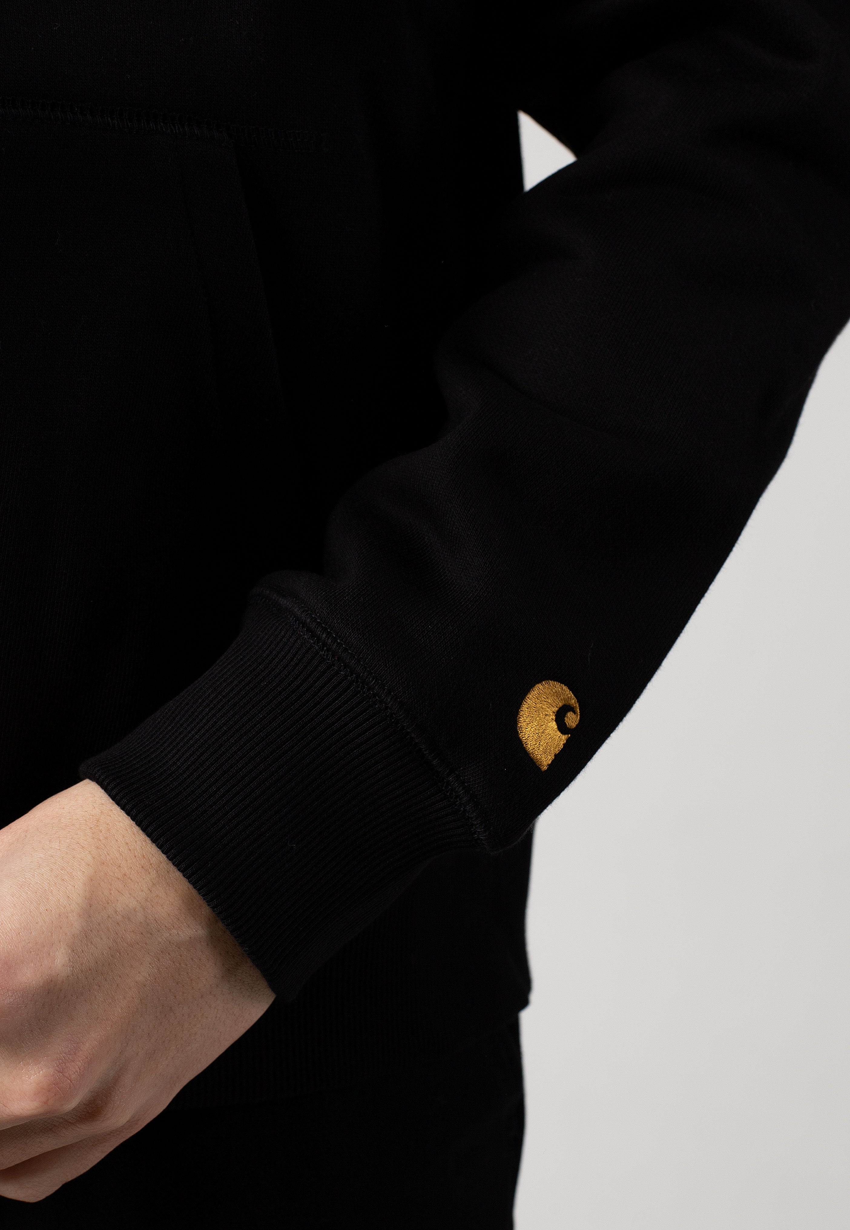 Carhartt WIP - Hooded Chase Black/Gold - Jacket | Men-Image