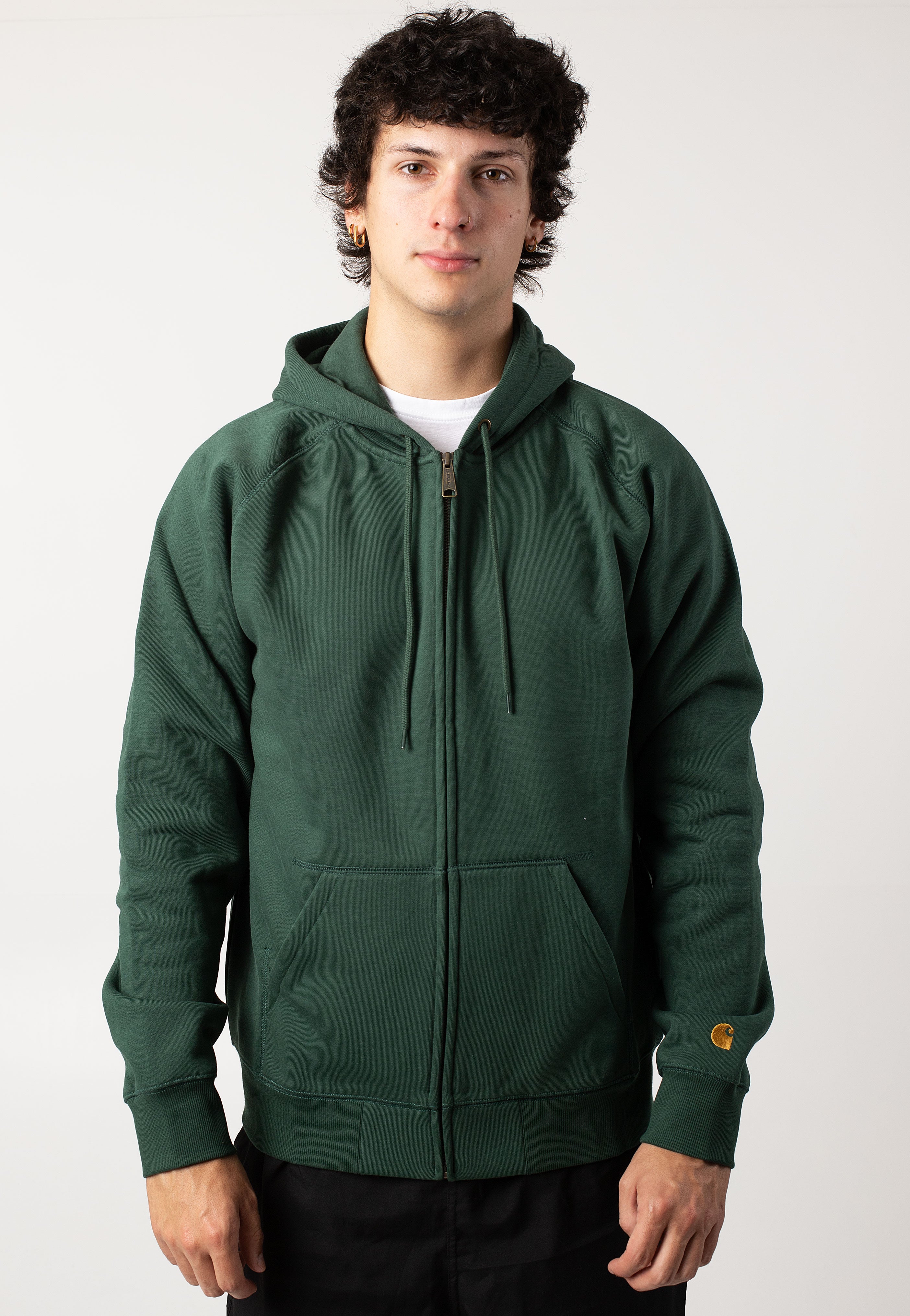 Carhartt WIP - Hooded Chase Sycamore Tree/Gold - Zipper | Men-Image
