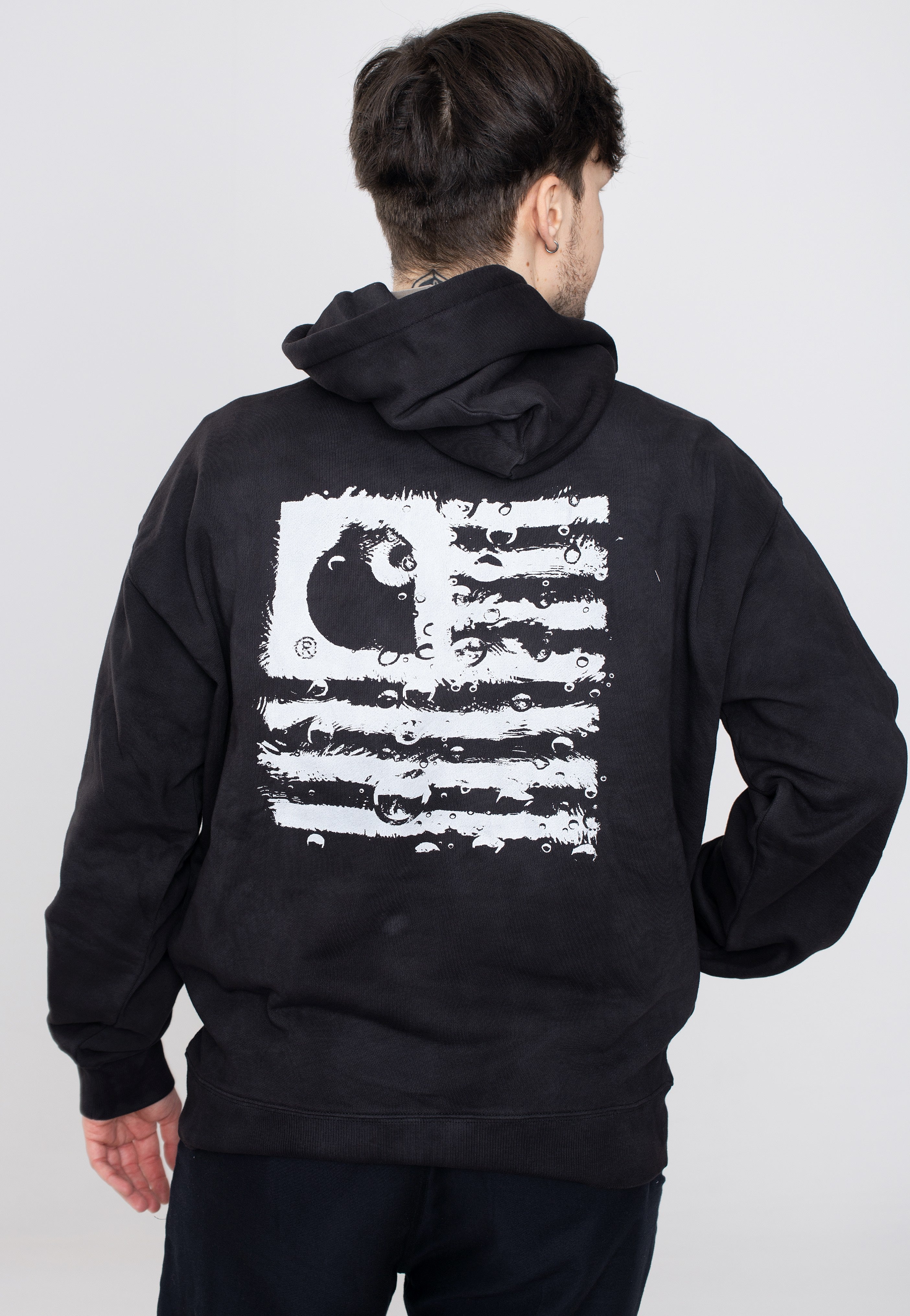 Carhartt WIP - Hooded Chromo Black Chromo/White - Hoodie | Men-Image