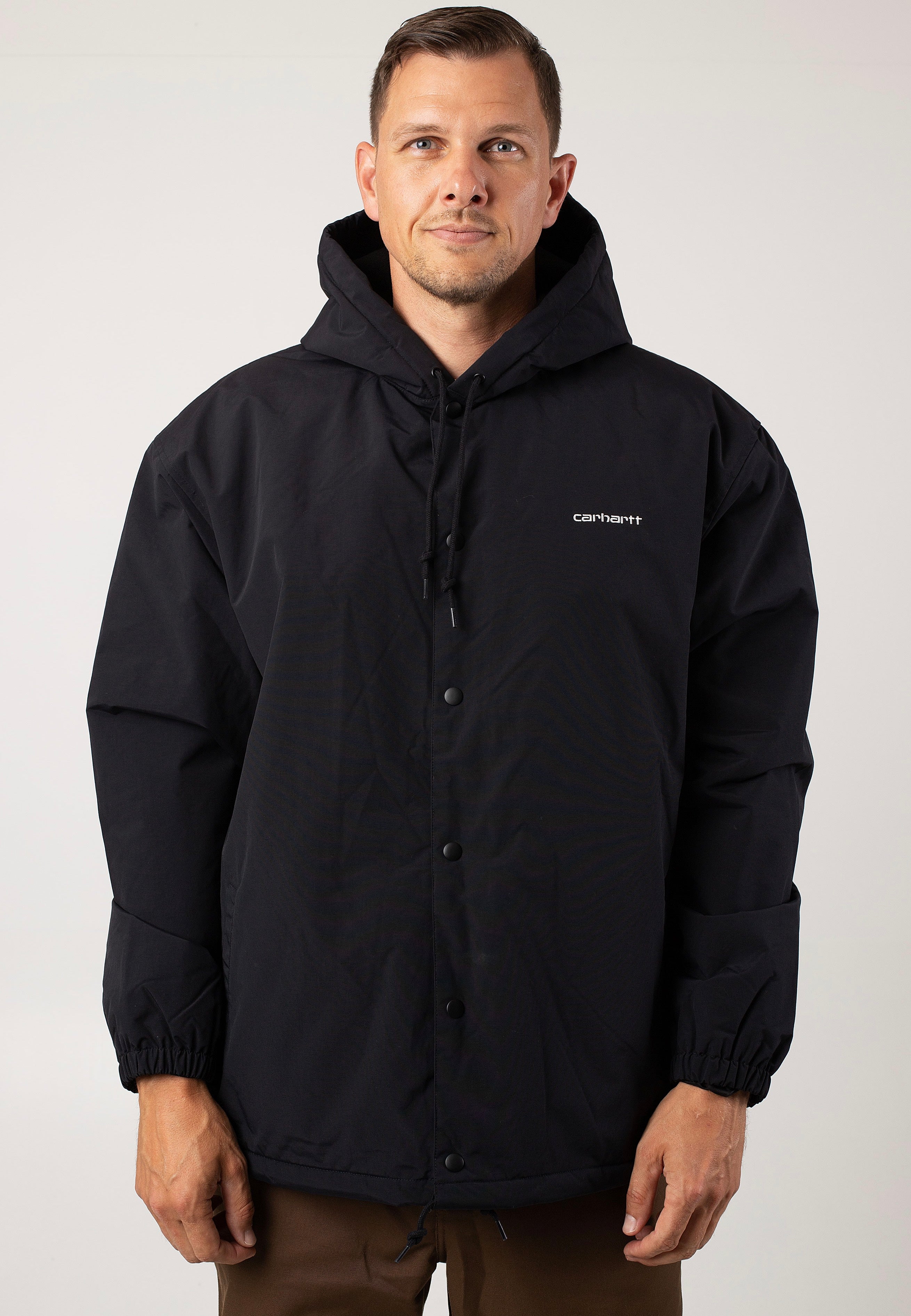 Carhartt WIP - Hooded Coach Black / White - Jacket | Men-Image