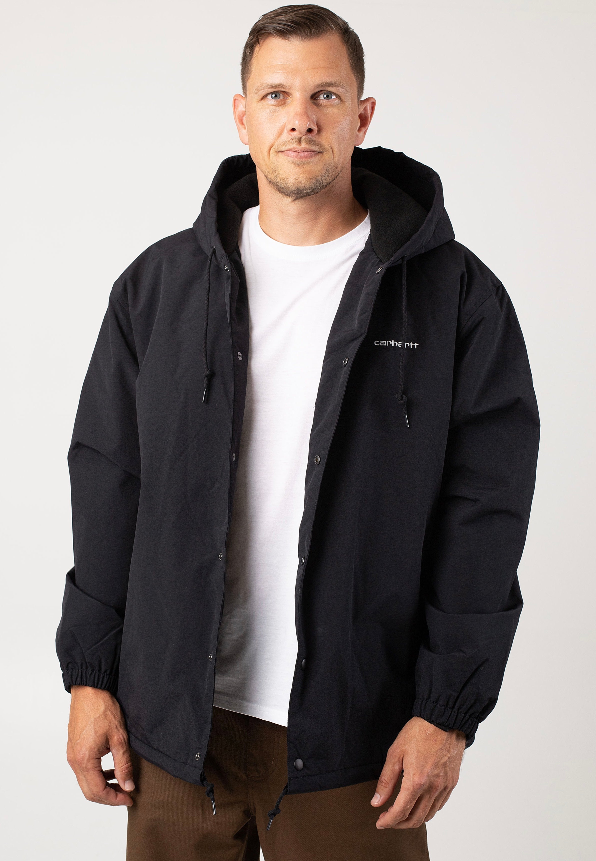 Carhartt WIP - Hooded Coach Black / White - Jacket | Men-Image