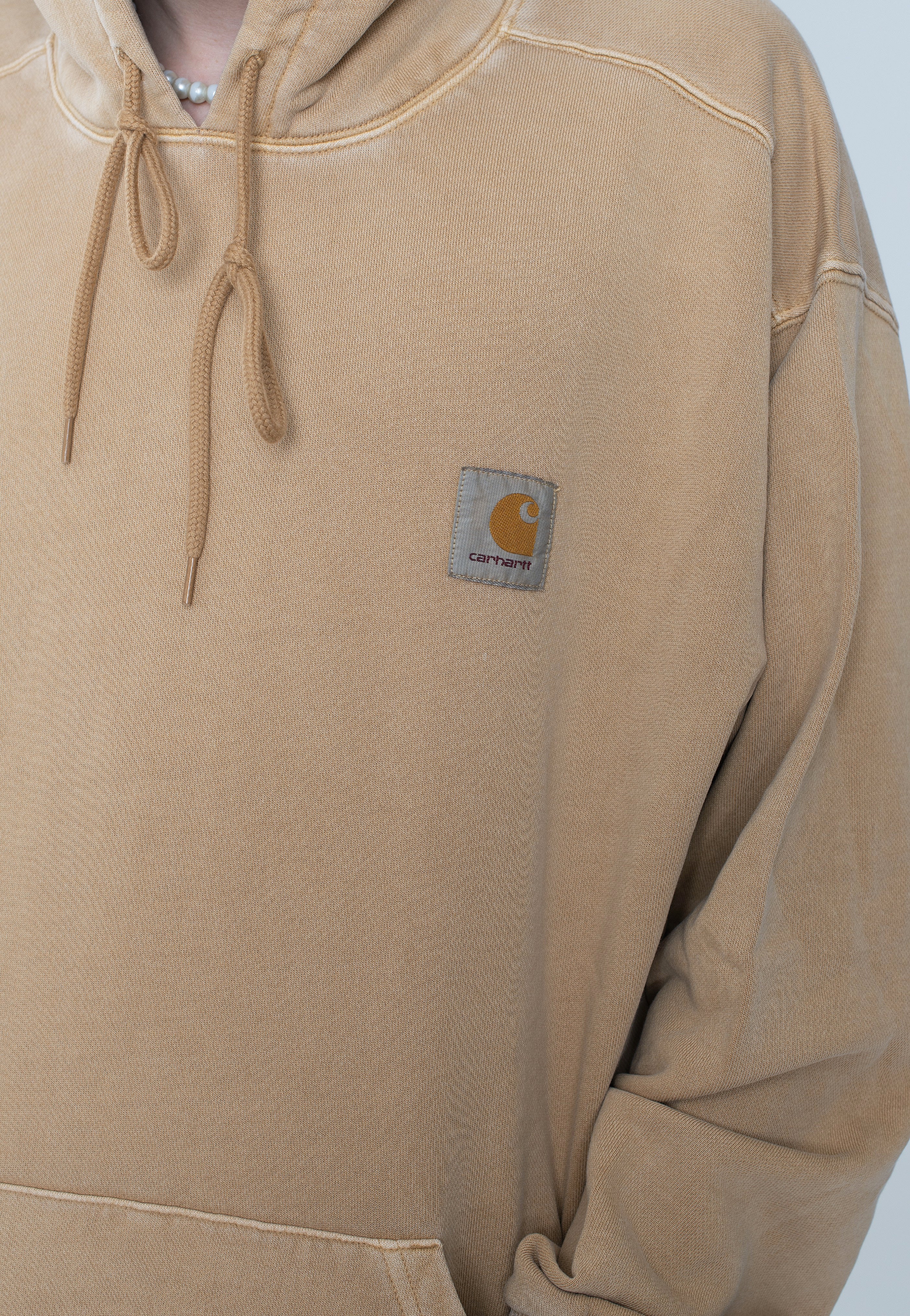 Carhartt WIP - Hooded Nelson Garment Dyed Dusty H Brown - Hoodie | Men-Image