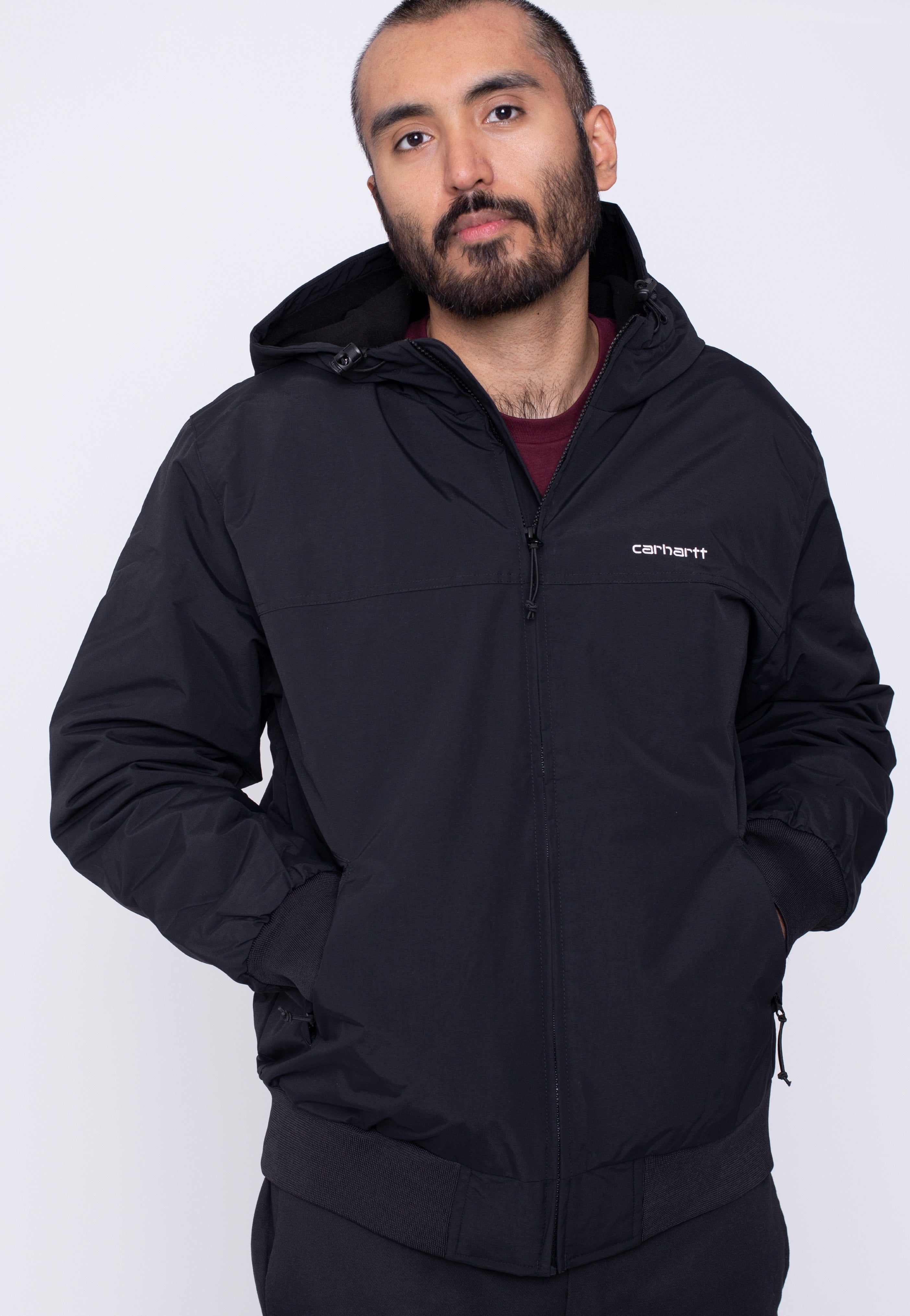 Carhartt WIP - Hooded Sail Black/White - Jacket | Men-Image