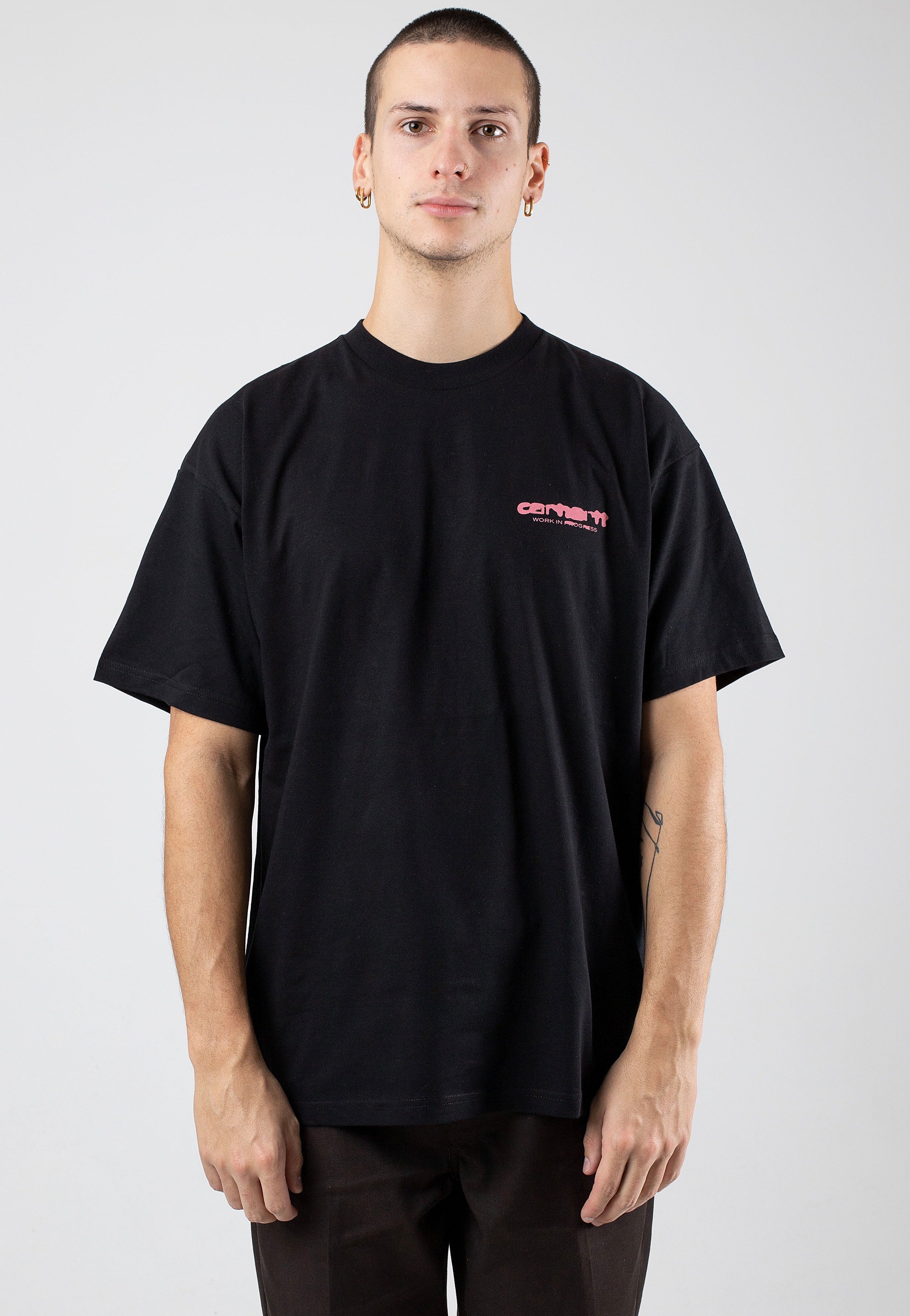 Carhartt WIP - Ink Bleed Black/Pink - T-Shirt | Men-Image