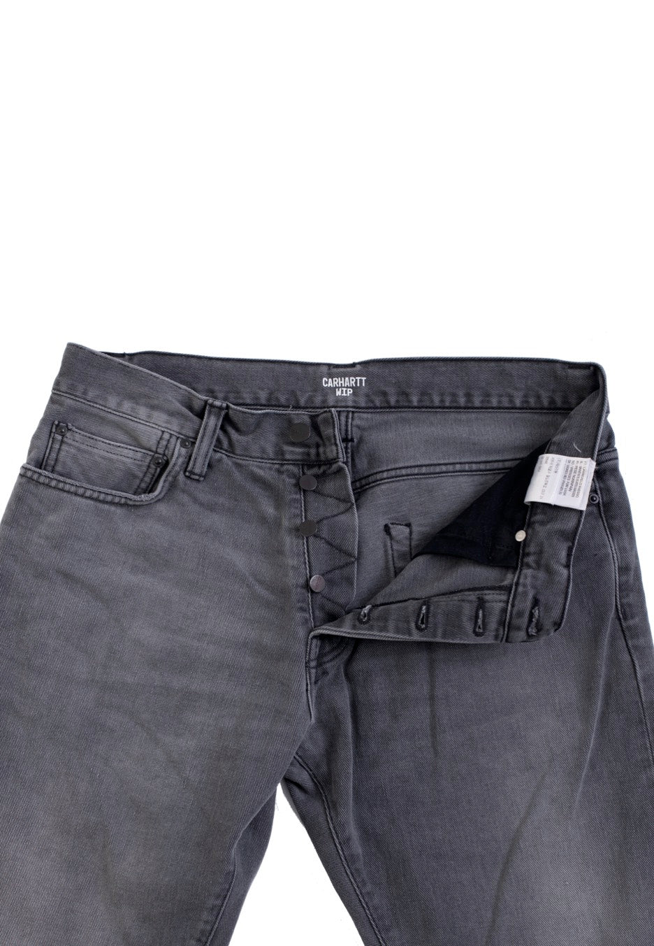 Carhartt WIP - Klondike Black Worn Bleached - Jeans | Men-Image