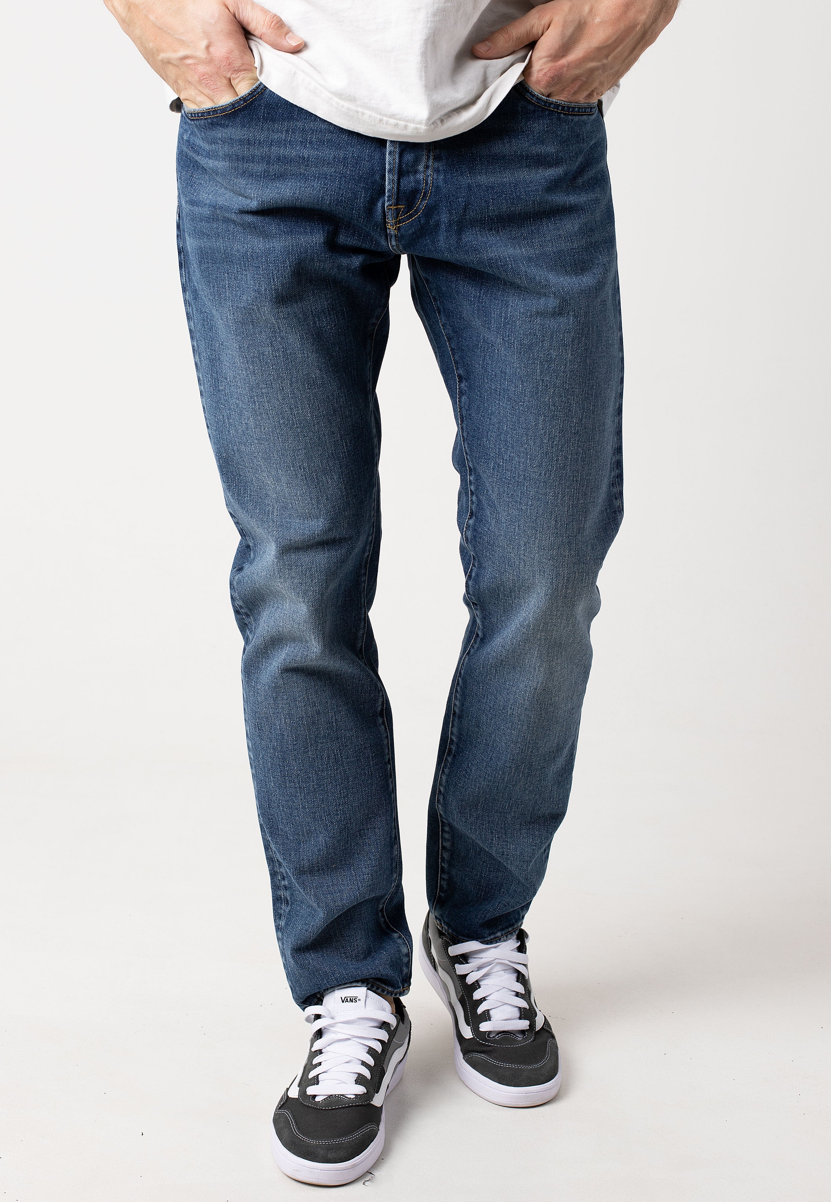 Carhartt WIP - Klondike Dark Used Wash Blue - Jeans | Men-Image