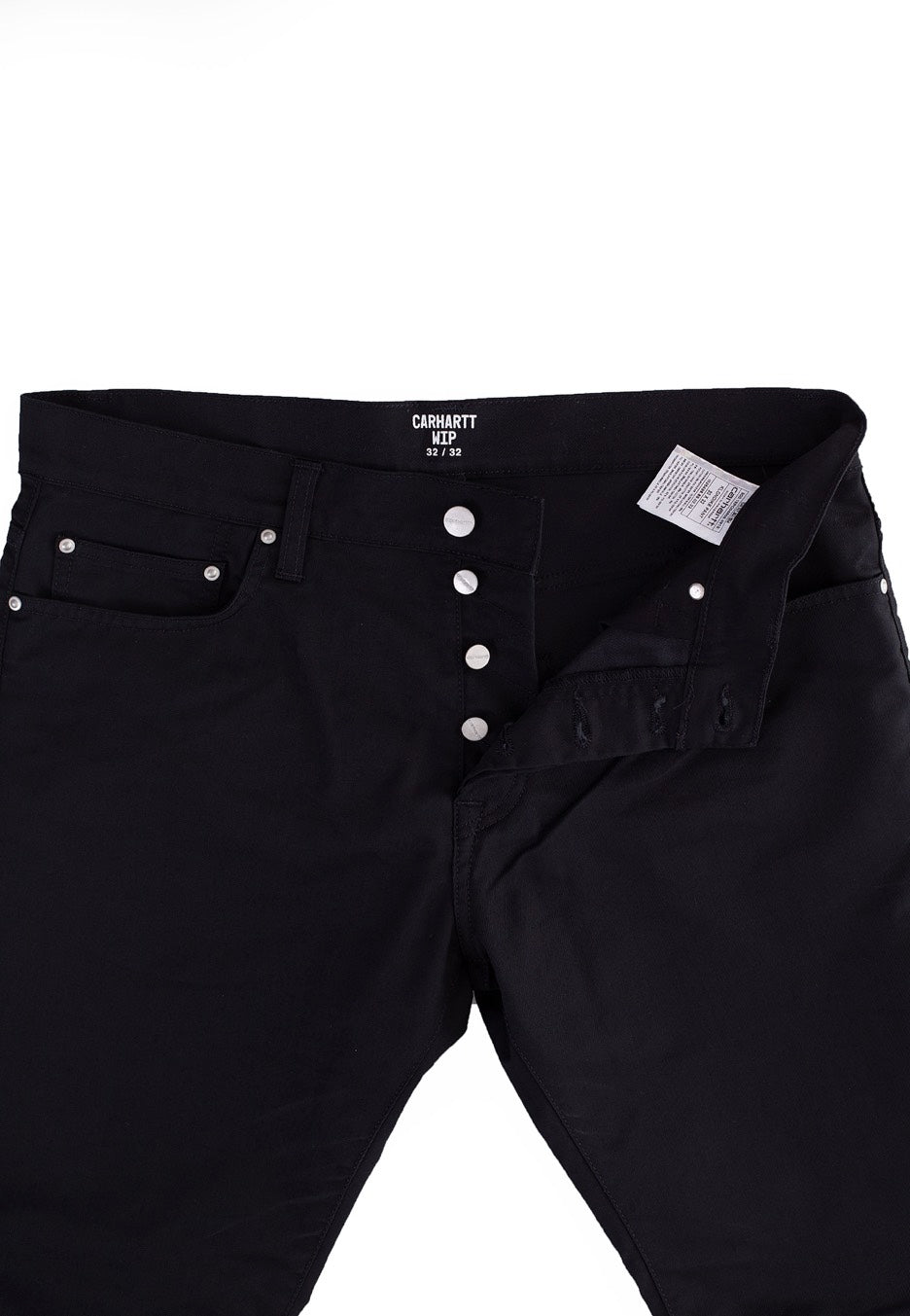 Carhartt WIP - Klondike Lamar Black Rinsed - Pants | Men-Image