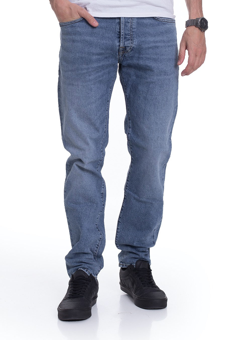 Carhartt WIP - Klondike Mills Blue Worn Bleached - Jeans | Men-Image