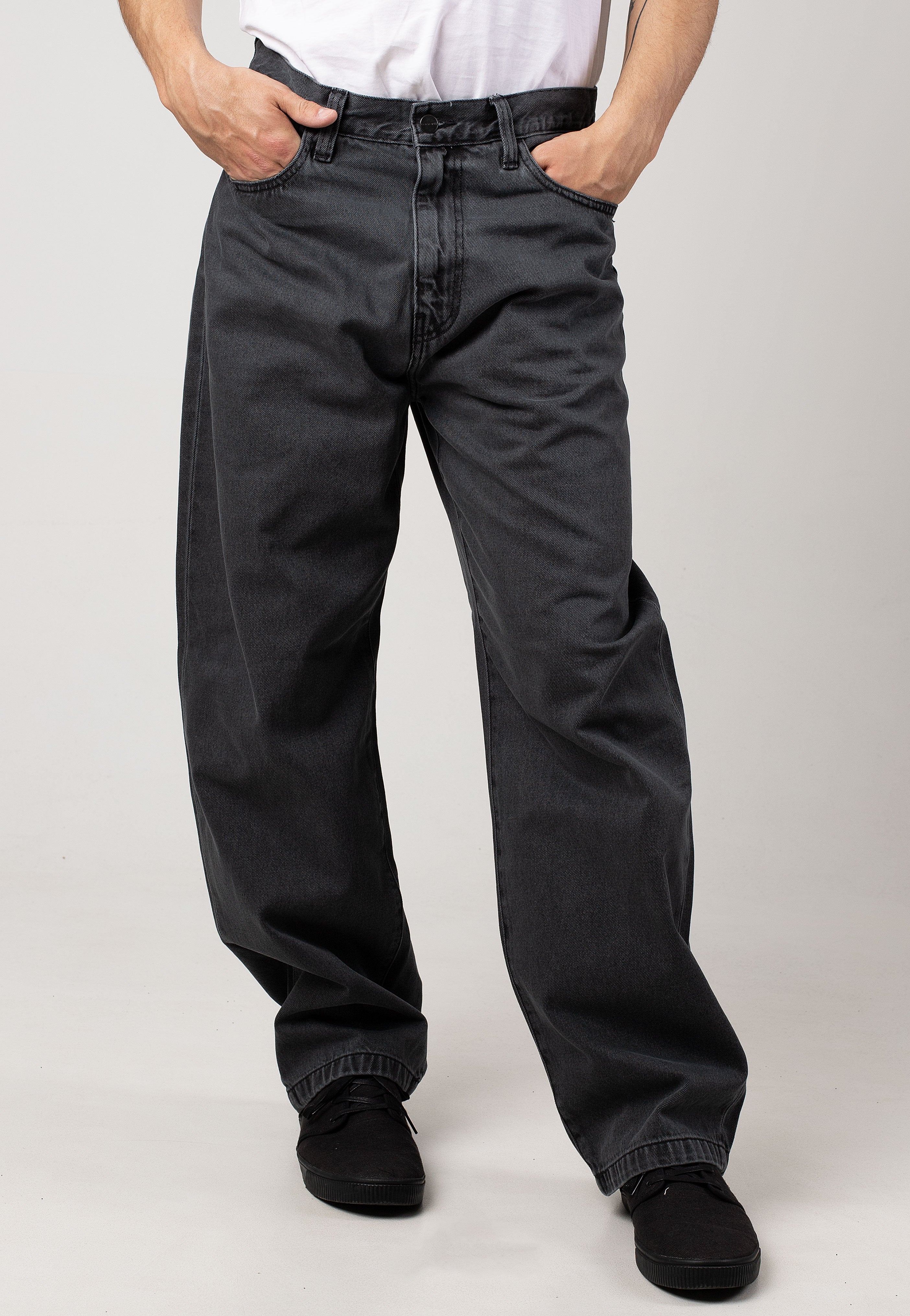 Carhartt WIP - Landon Heavy Stone Wash Black - Jeans | Men-Image