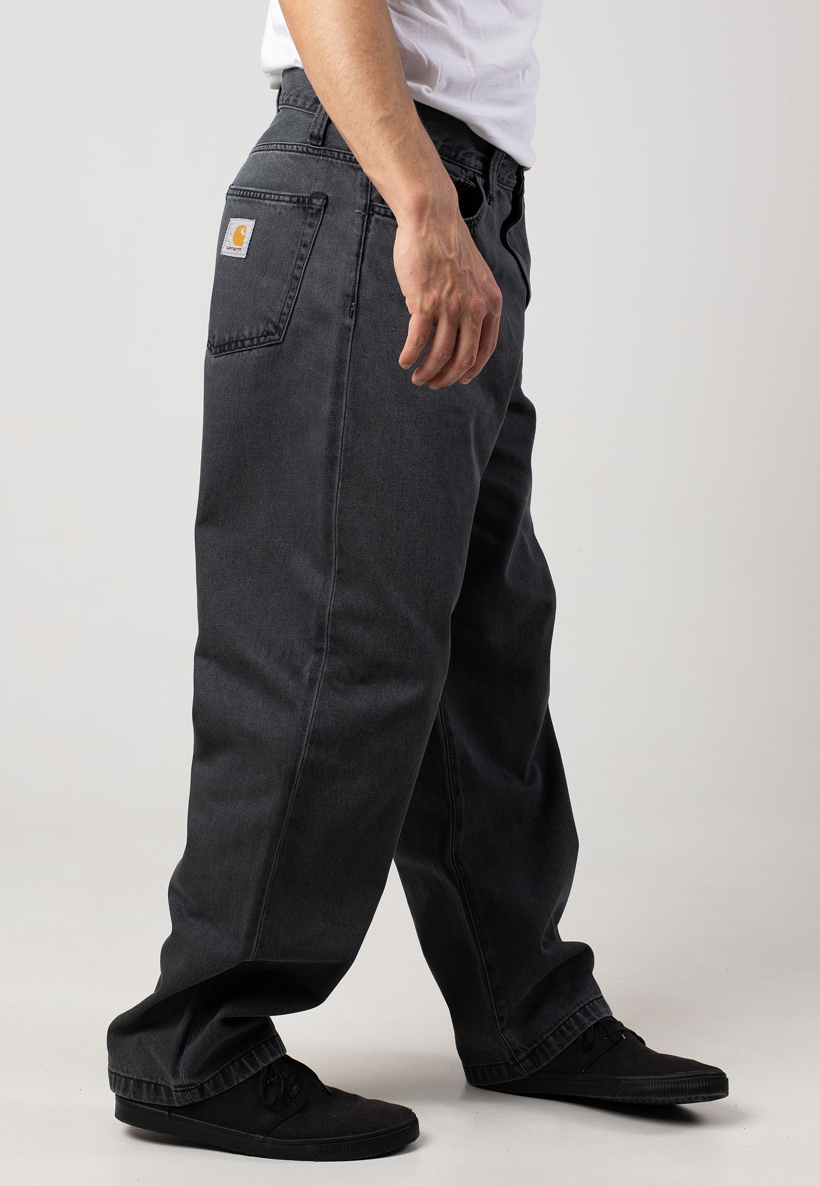 Carhartt WIP - Landon Heavy Stone Wash Black - Jeans | Men-Image