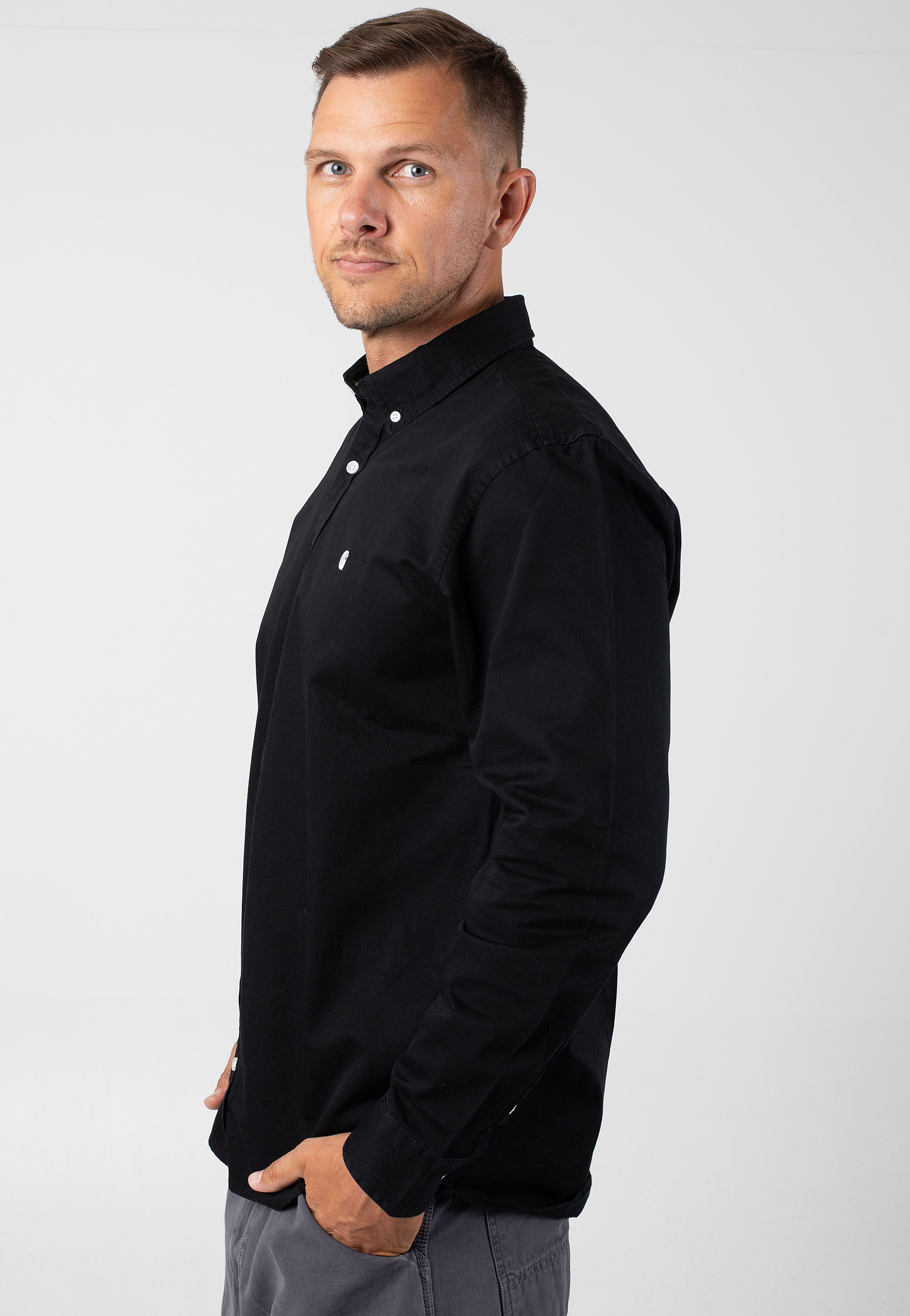 Carhartt WIP - Madison Black/Wax - Shirt | Men-Image