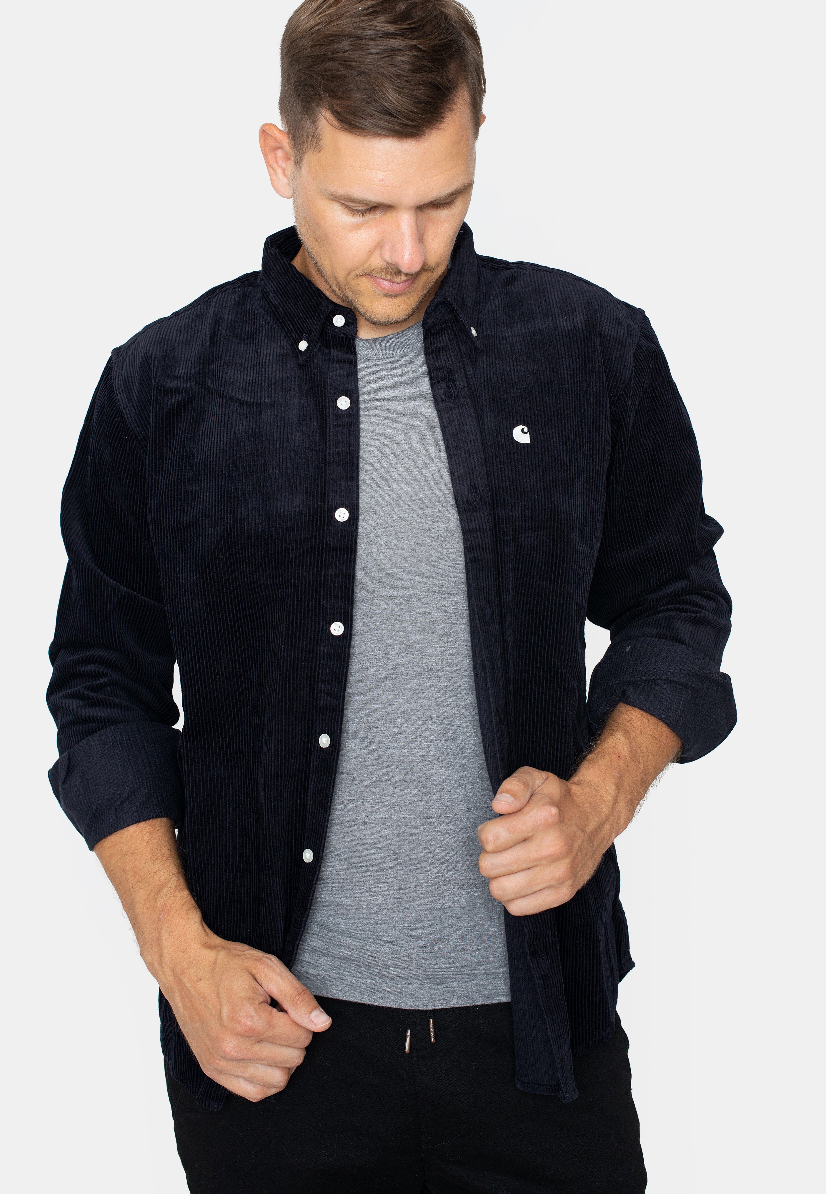 Carhartt WIP - Madison Cord Dark Navy/Wax - Shirt | Men-Image