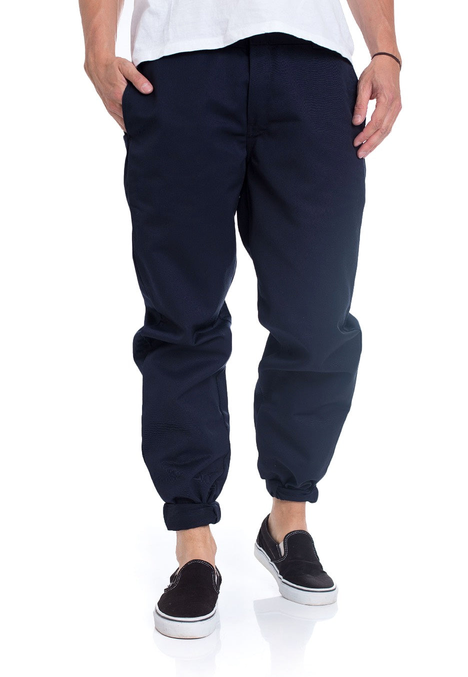 Carhartt WIP - Master Denison Twill Dark Navy Rinsed - Pants | Men-Image